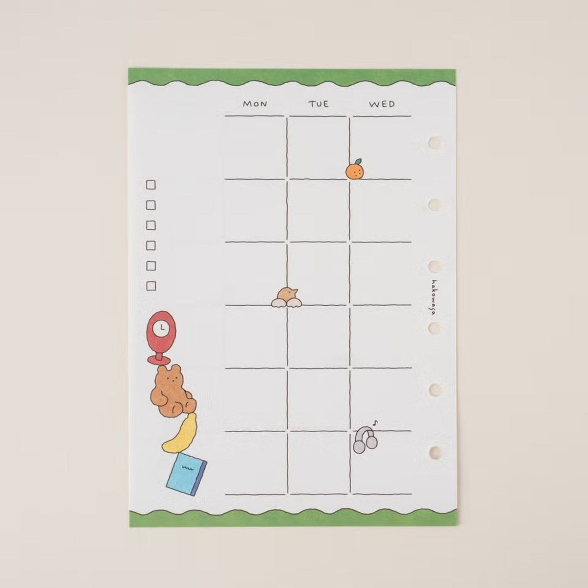 Tegamisha x hakowasa Mini 6 Undated Monthly Refills – upward days