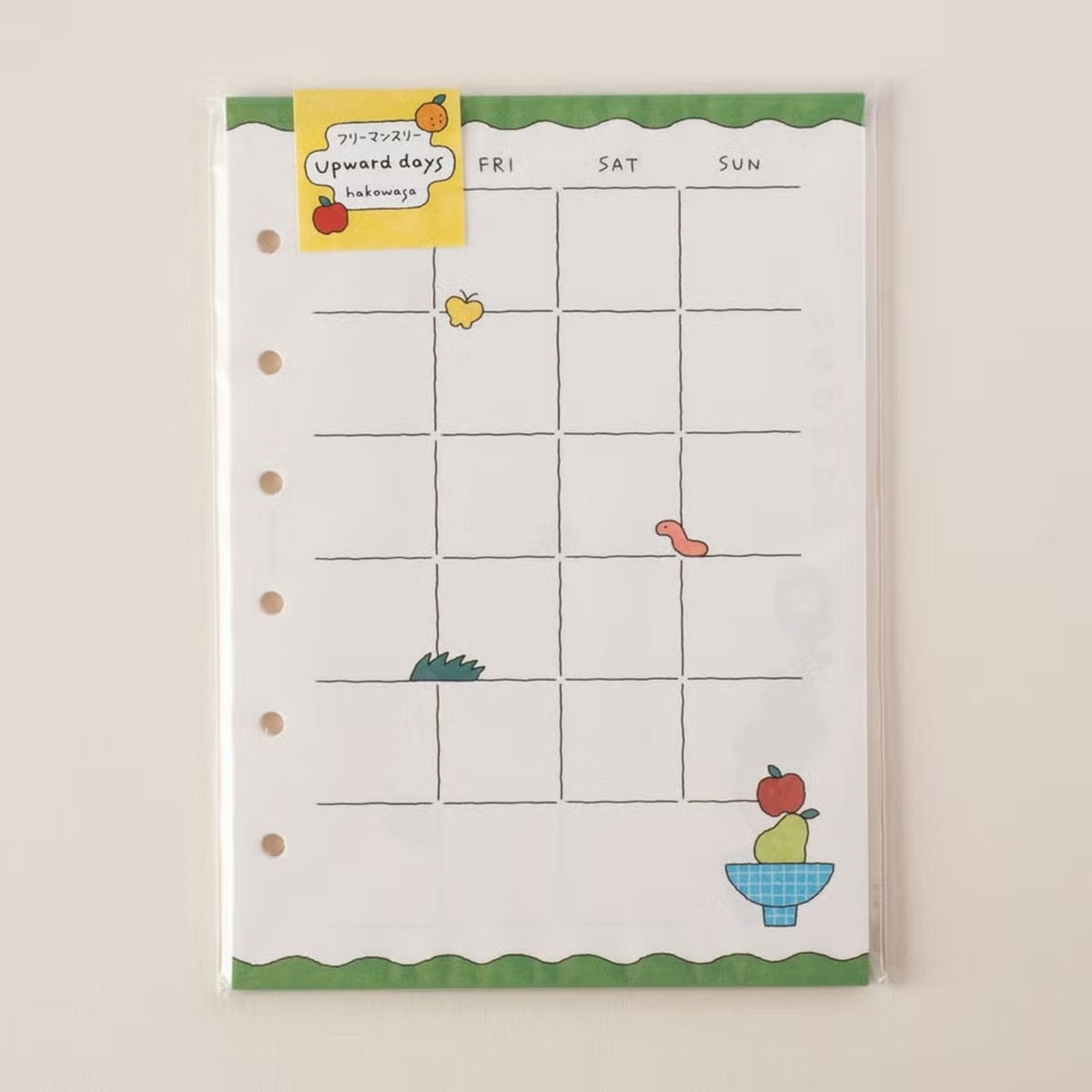 Tegamisha x hakowasa Mini 6 Undated Monthly Refills – upward days