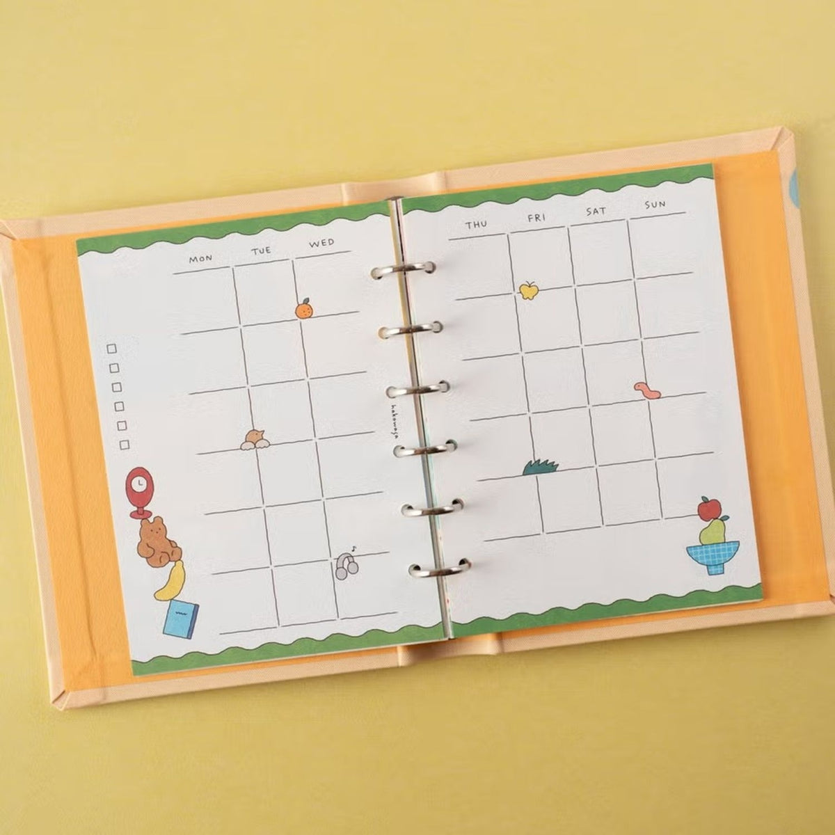 Tegamisha x hakowasa Mini 6 Undated Monthly Refills – upward days