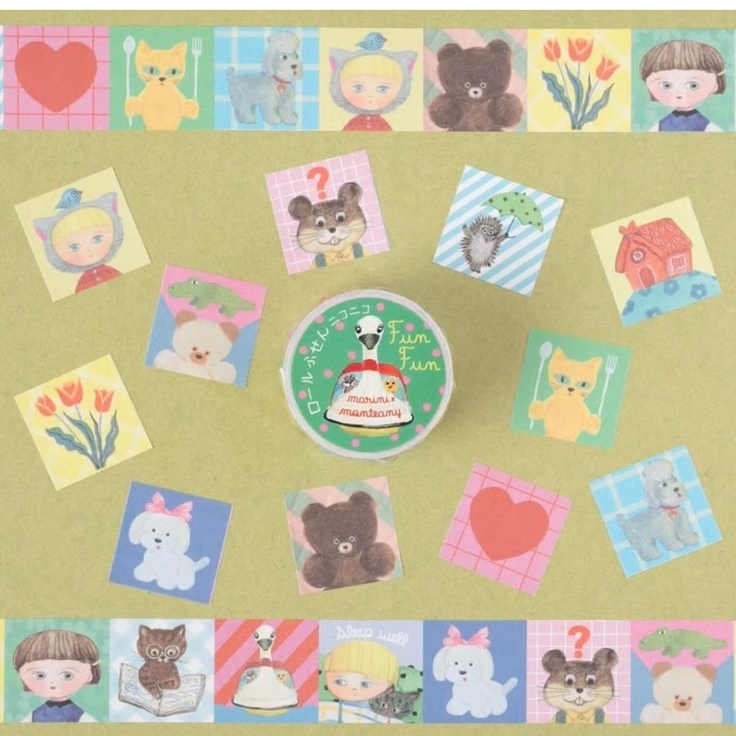 Tegamisha x marini monteany Nico Nico Roll Sticky Notes – Fun Fun