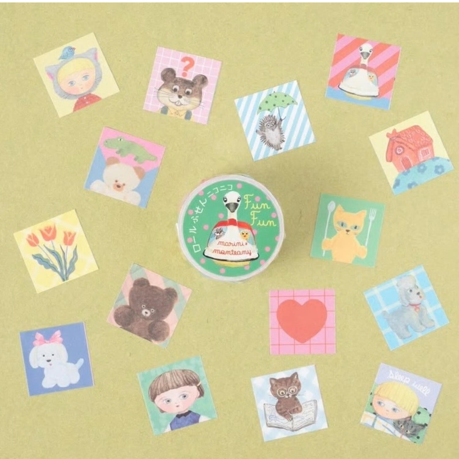 Tegamisha x marini monteany Nico Nico Roll Sticky Notes – Fun Fun