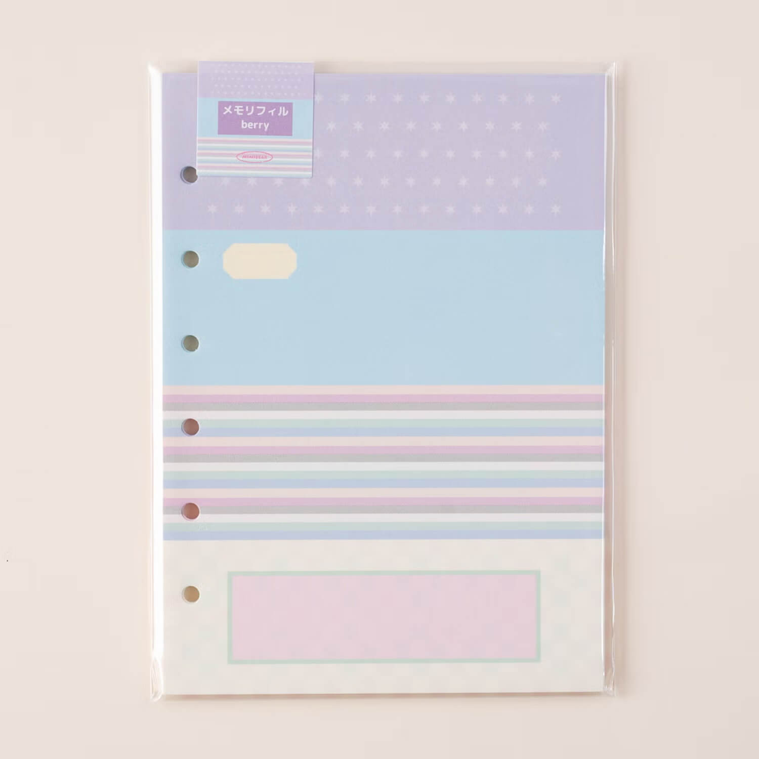 Tegamisha x mimibear Binder Memo Refill – Berry
