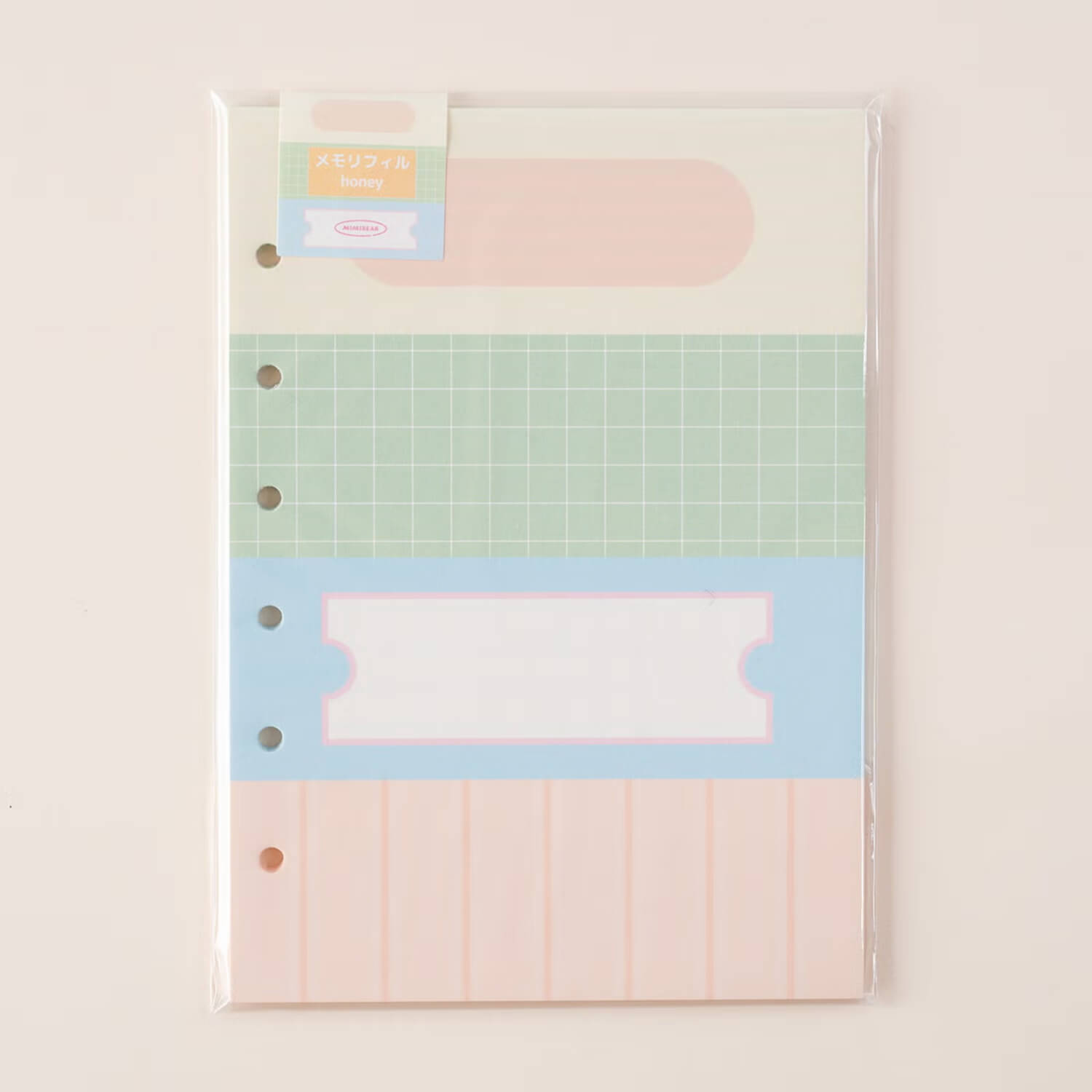 Tegamisha x mimibear Binder Memo Refill – Honey