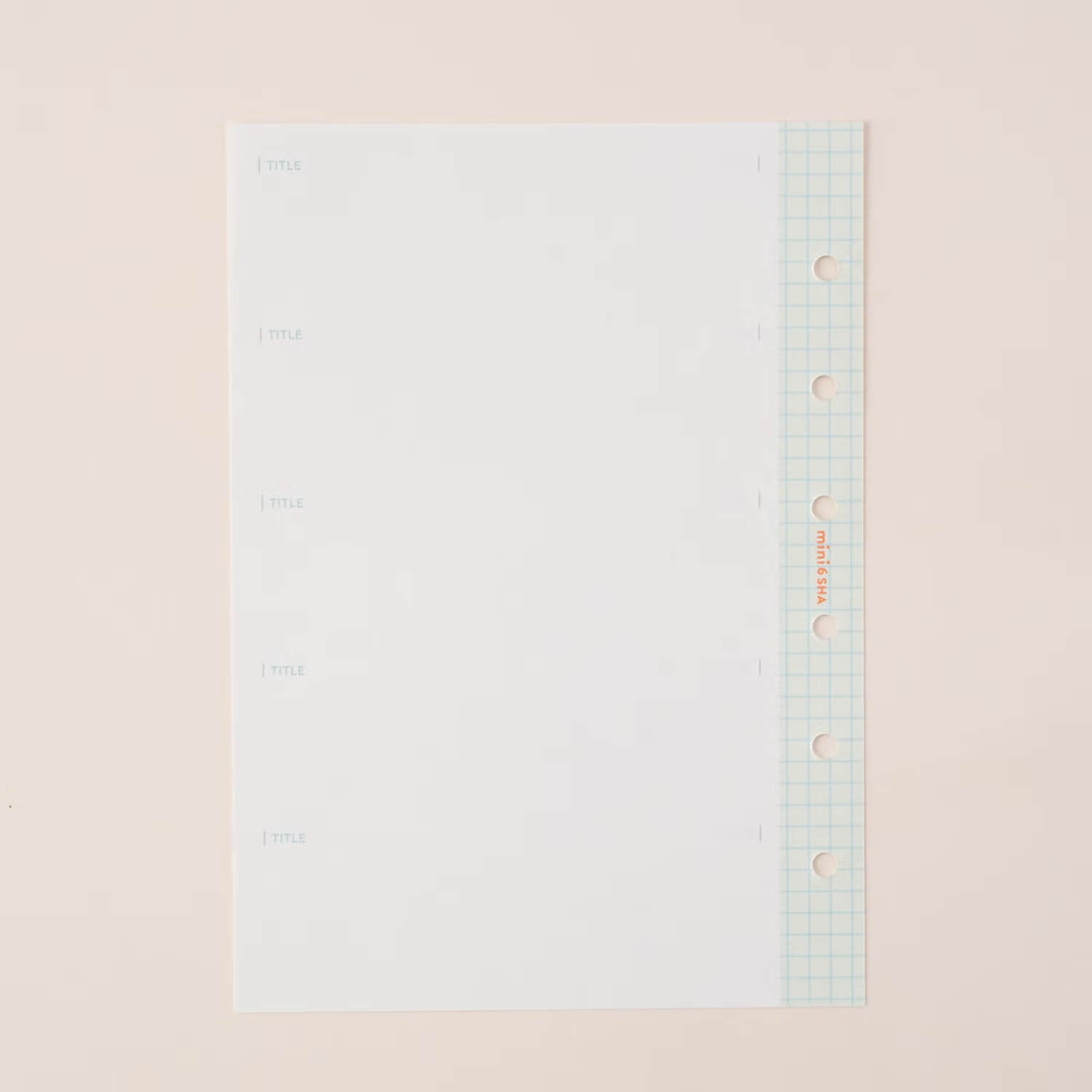 mini6SHA Binder Memo Refill – Green