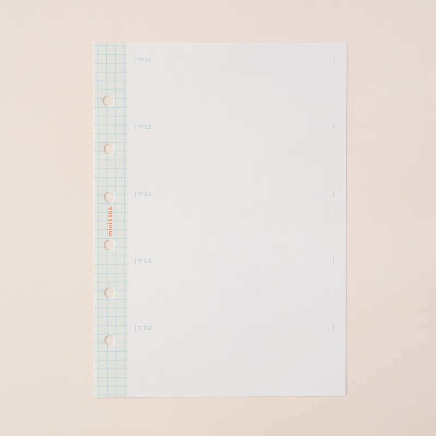 mini6SHA Binder Memo Refill – Green