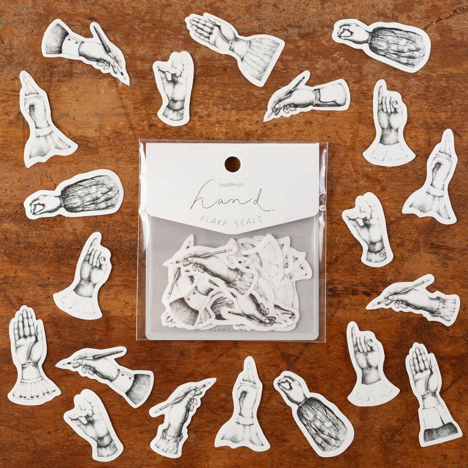 Tegamisha x oudmijin Flake Stickers – Hand