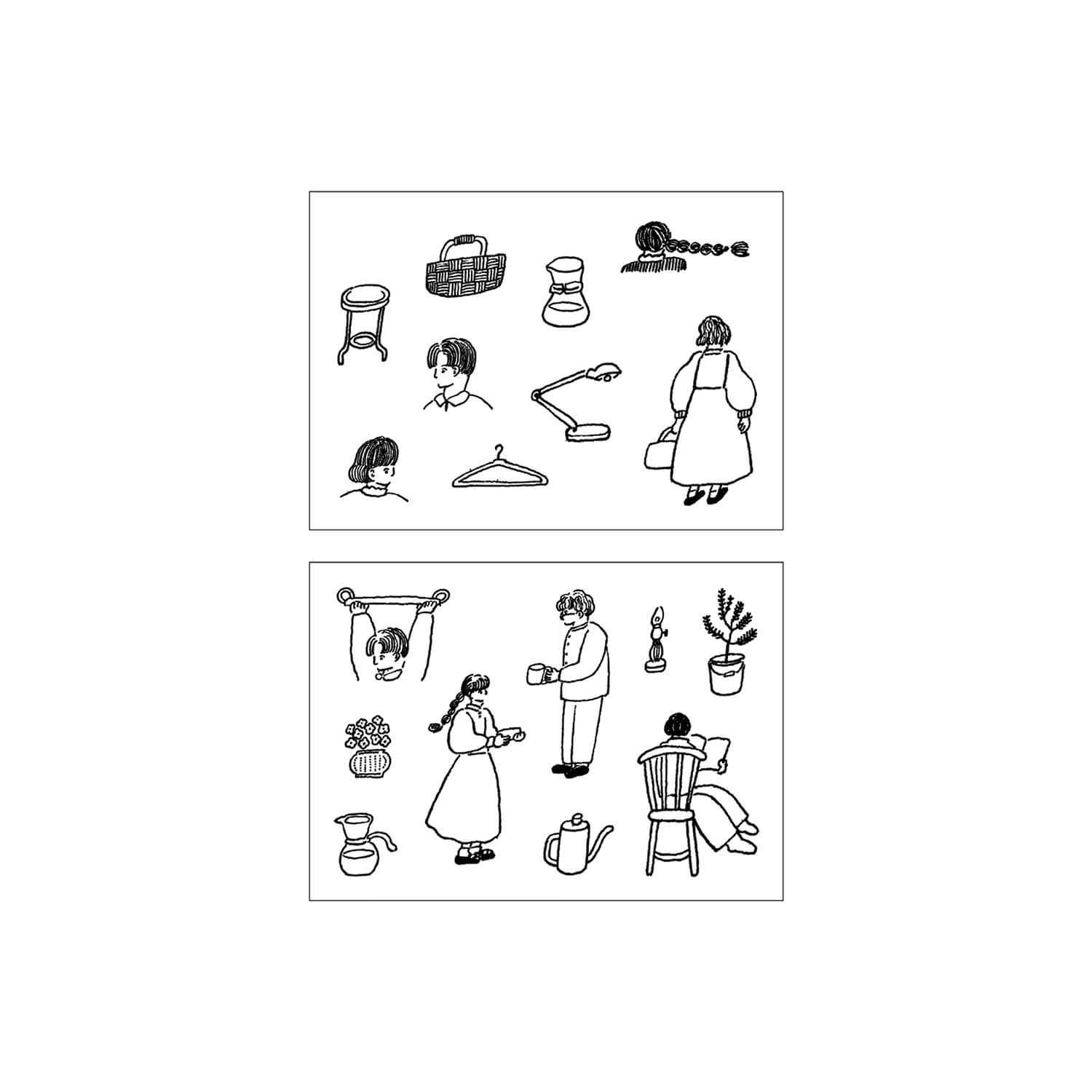 Tobimatsu Shoichiro × Mizushima Jizai Stamp Box Design Set – Daily-Life Designs