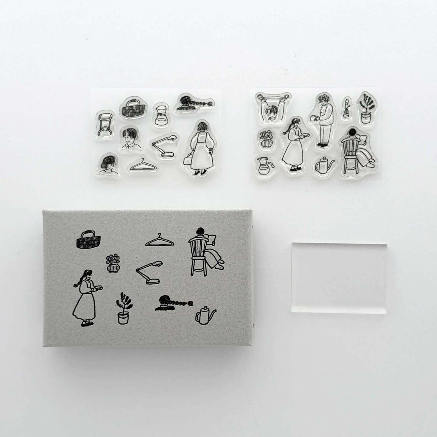 Tobimatsu Shoichiro × Mizushima Jizai Stamp Box Design Set – Daily-Life Designs