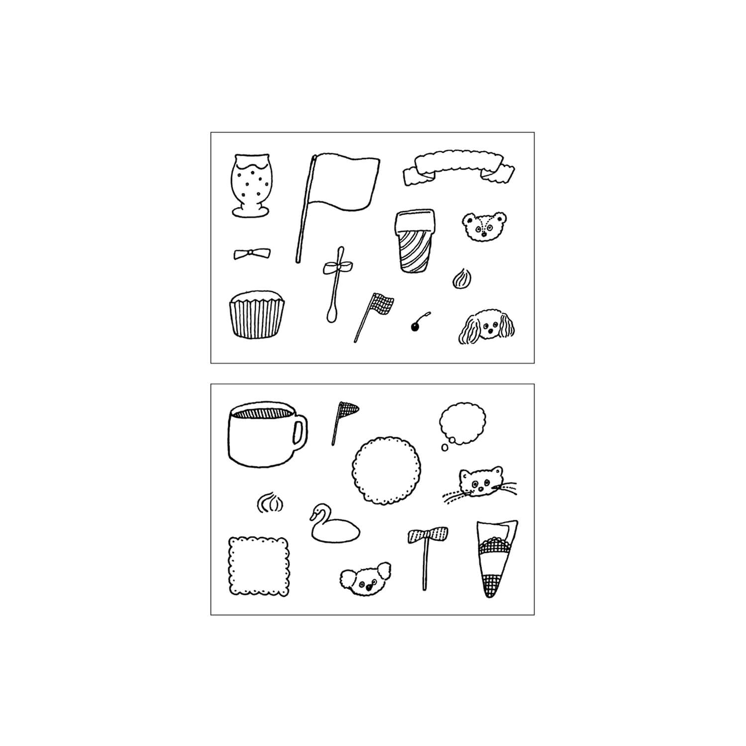 Tobimatsu Shoichiro × Mizushima Jizai Stamp Box Design Set – Topping Animals