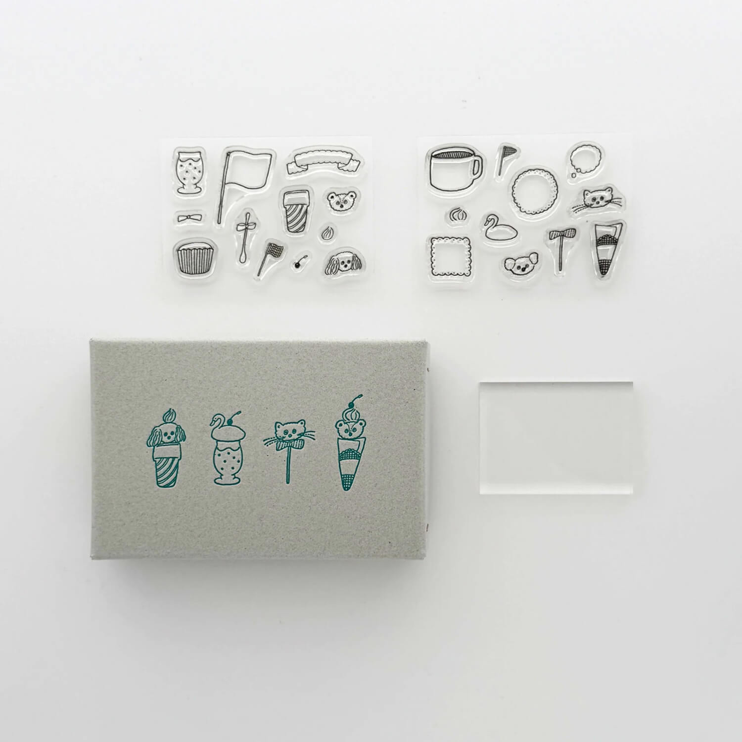 Tobimatsu Shoichiro × Mizushima Jizai Stamp Box Design Set – Topping Animals