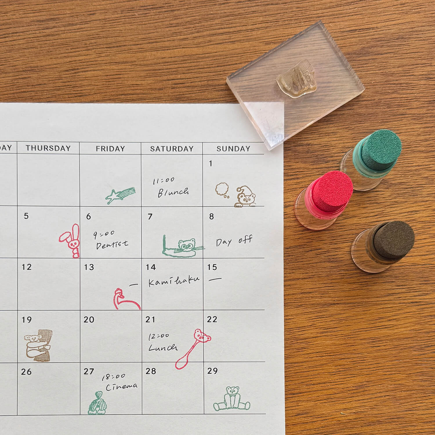 Tobimatsu Shoichiro × Mizushima Jizai Stamp Log – Cheering Animals