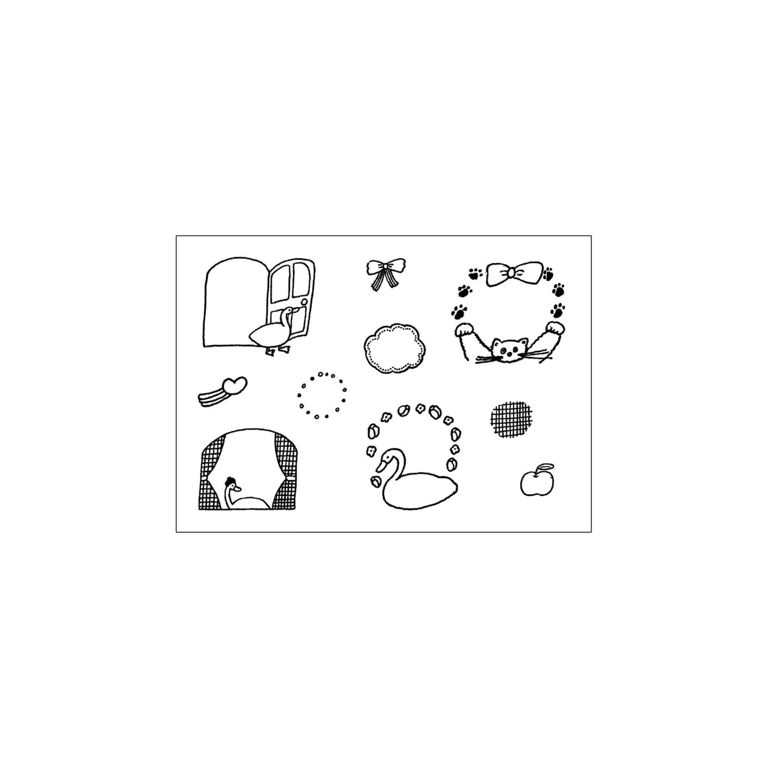 Tobimatsu Shoichiro × Mizushima Jizai Stamp Pocket – Frame Animals