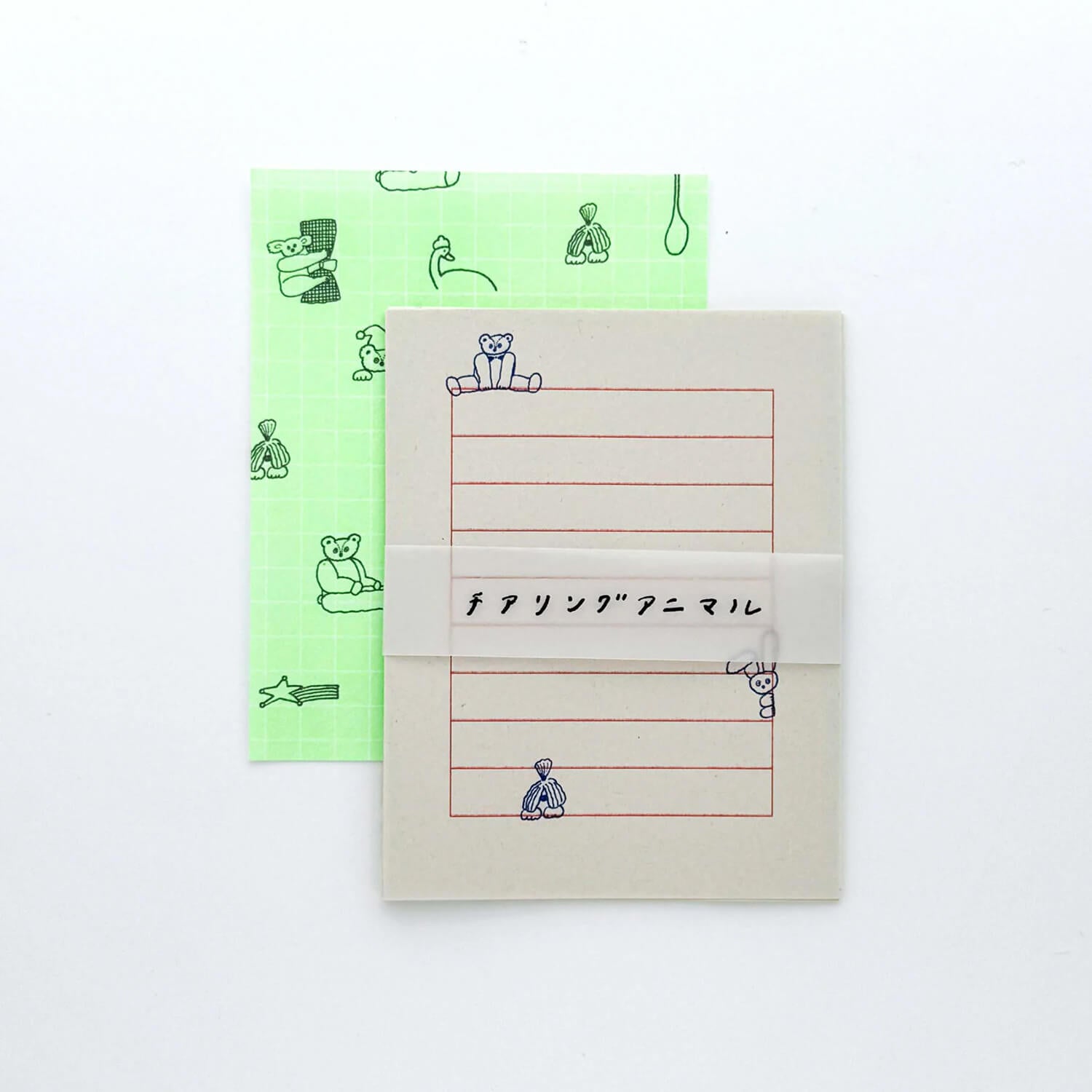 Tobimatsu Shoichiro × Mizushima Small Letter Set – Cheering Animals