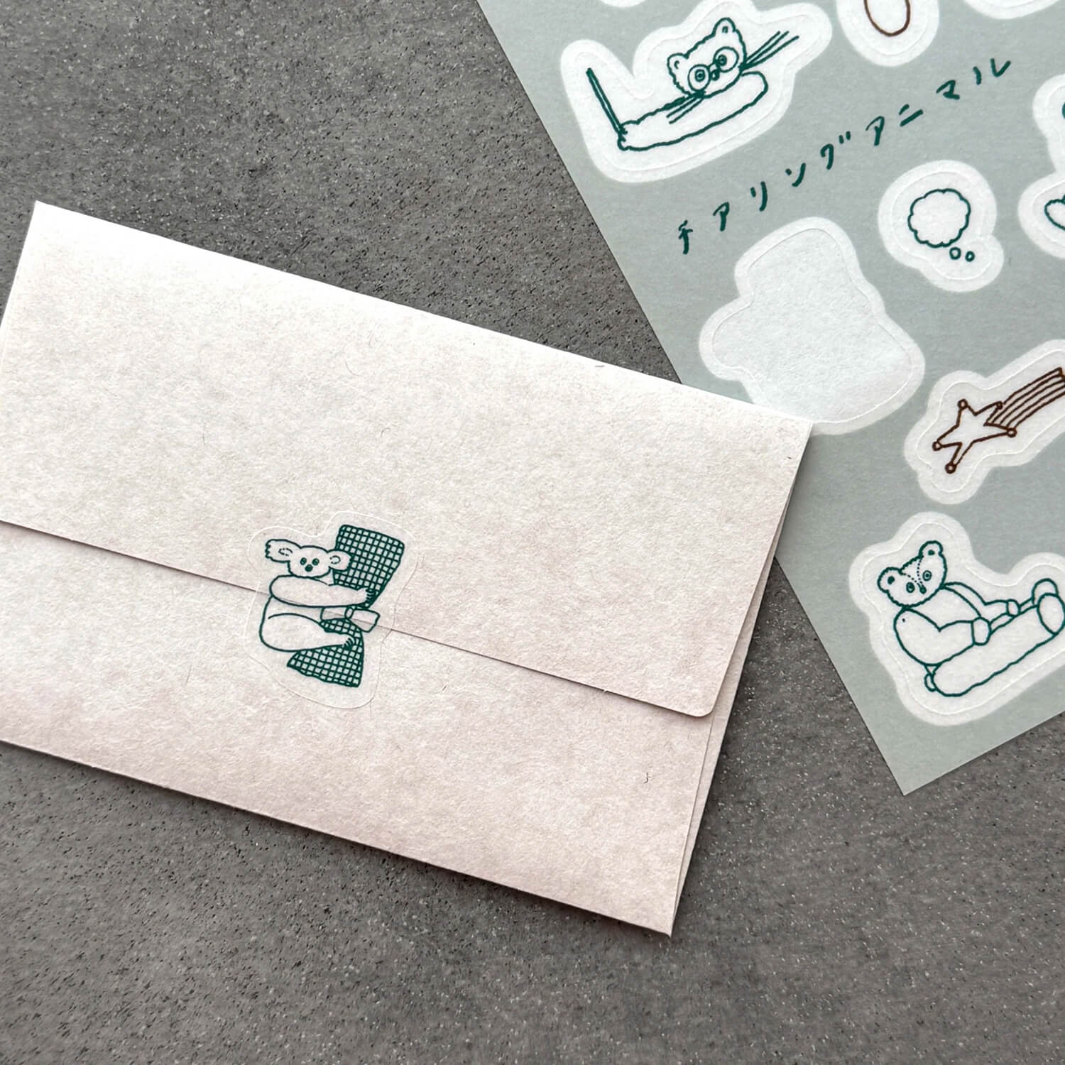 Tobimatsu Shoichiro × Mizushima Tracing Stickers – Cheering Animals