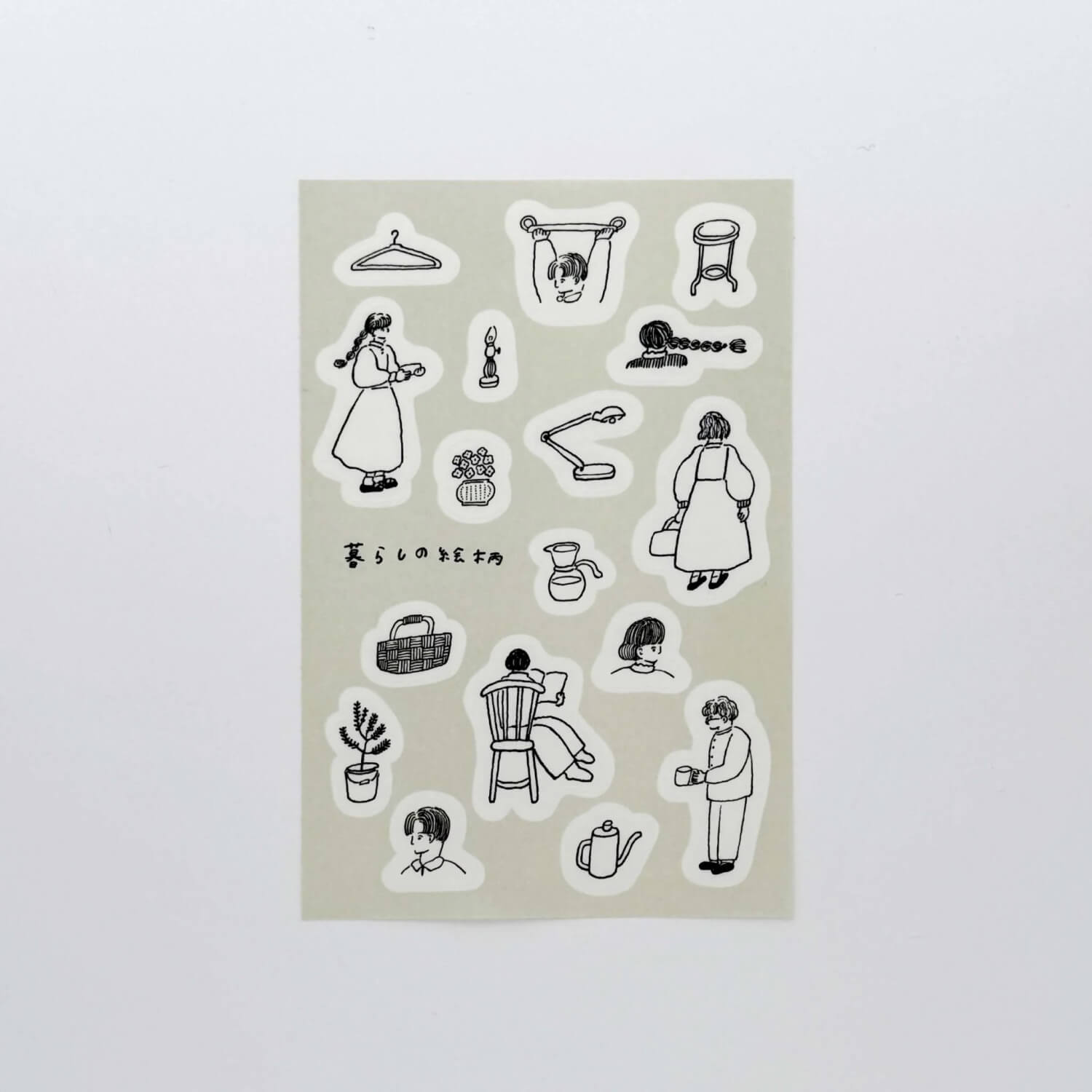 Tobimatsu Shoichiro × Mizushima Tracing Stickers – Daily-Life Designs