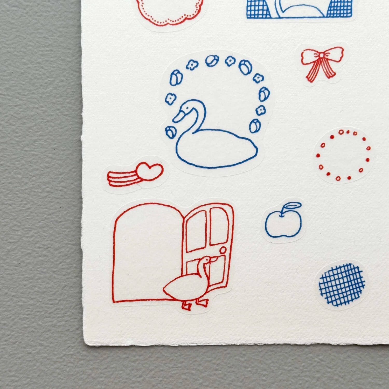 Tobimatsu Shoichiro × Mizushima Tracing Stickers – Frame Animals