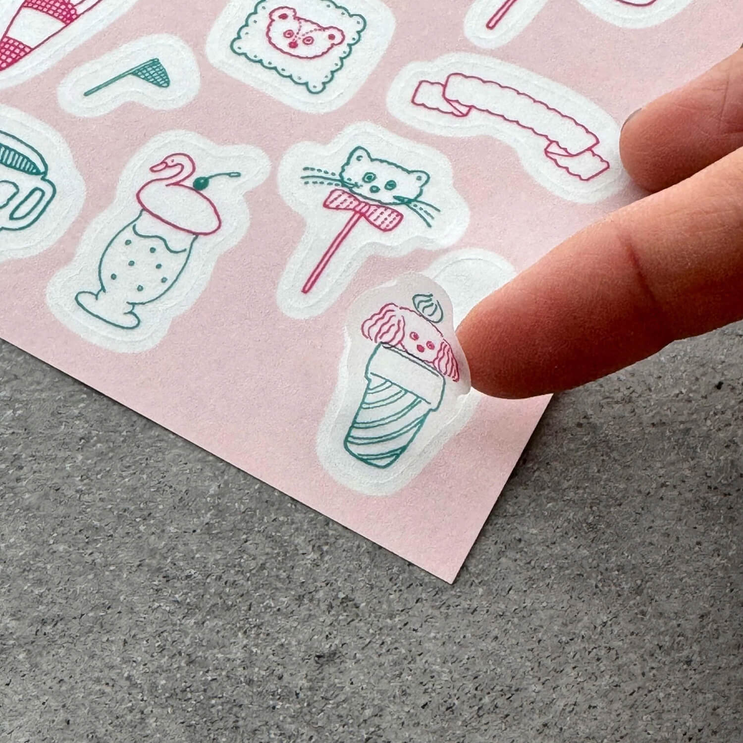 Tobimatsu Shoichiro × Mizushima Tracing Stickers – Topping Animals
