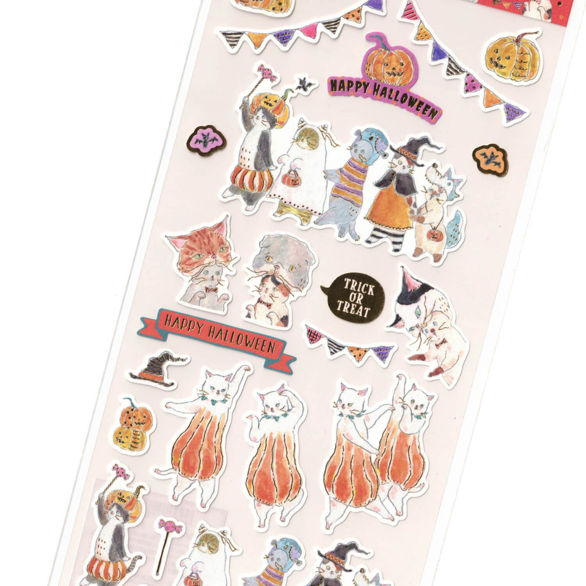 Tocoro Comugi Halloween Cotton Stickers – Pumpkin
