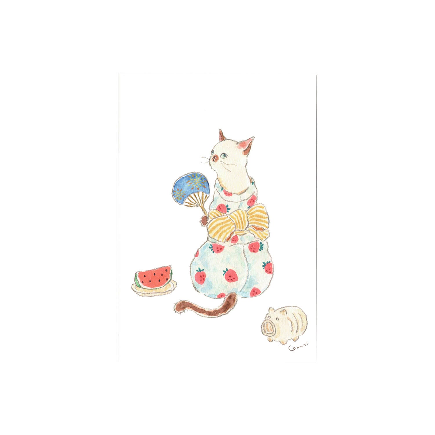 Tocoro Comugi Summer Postcard – Fireworks