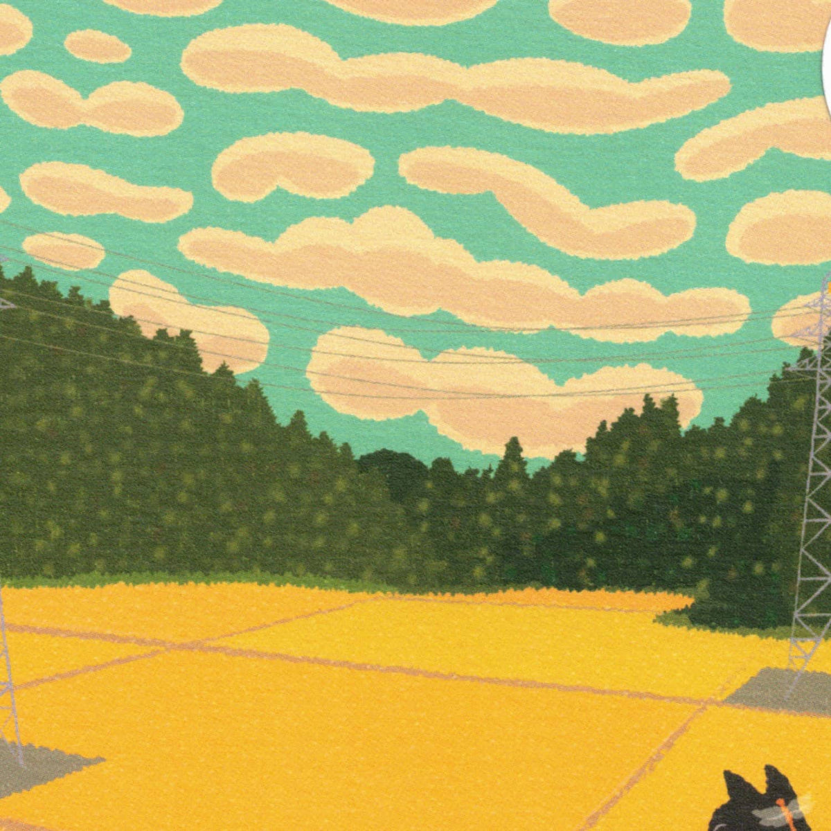 Toshinori Mori Tabineko Postcard – Garden Carp