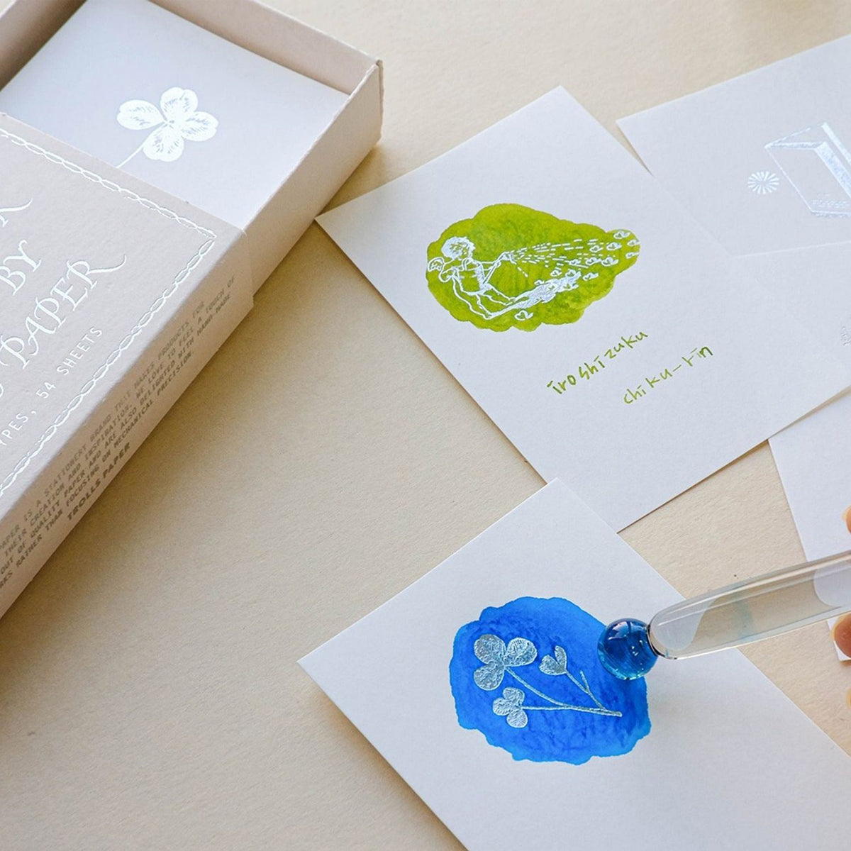 Trolls Paper Ink Swatch Paper - Silver Foil