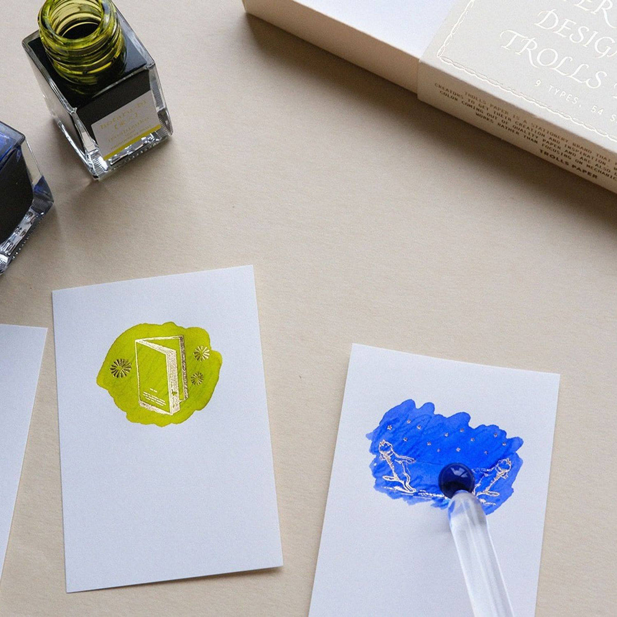 Trolls Paper Ink Swatch Paper - Gold Foil