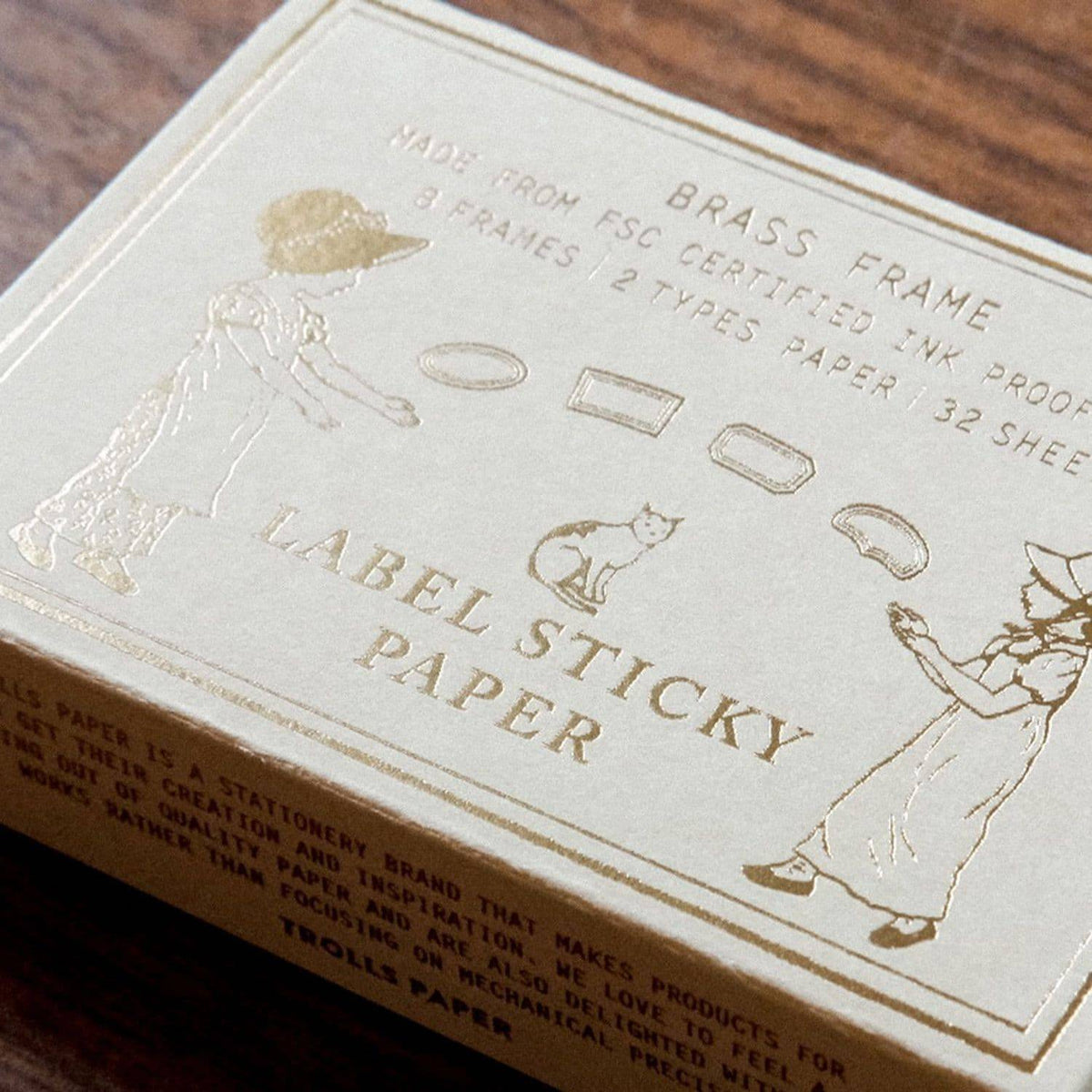 Trolls Paper Label Sticky Paper - Brass Frame