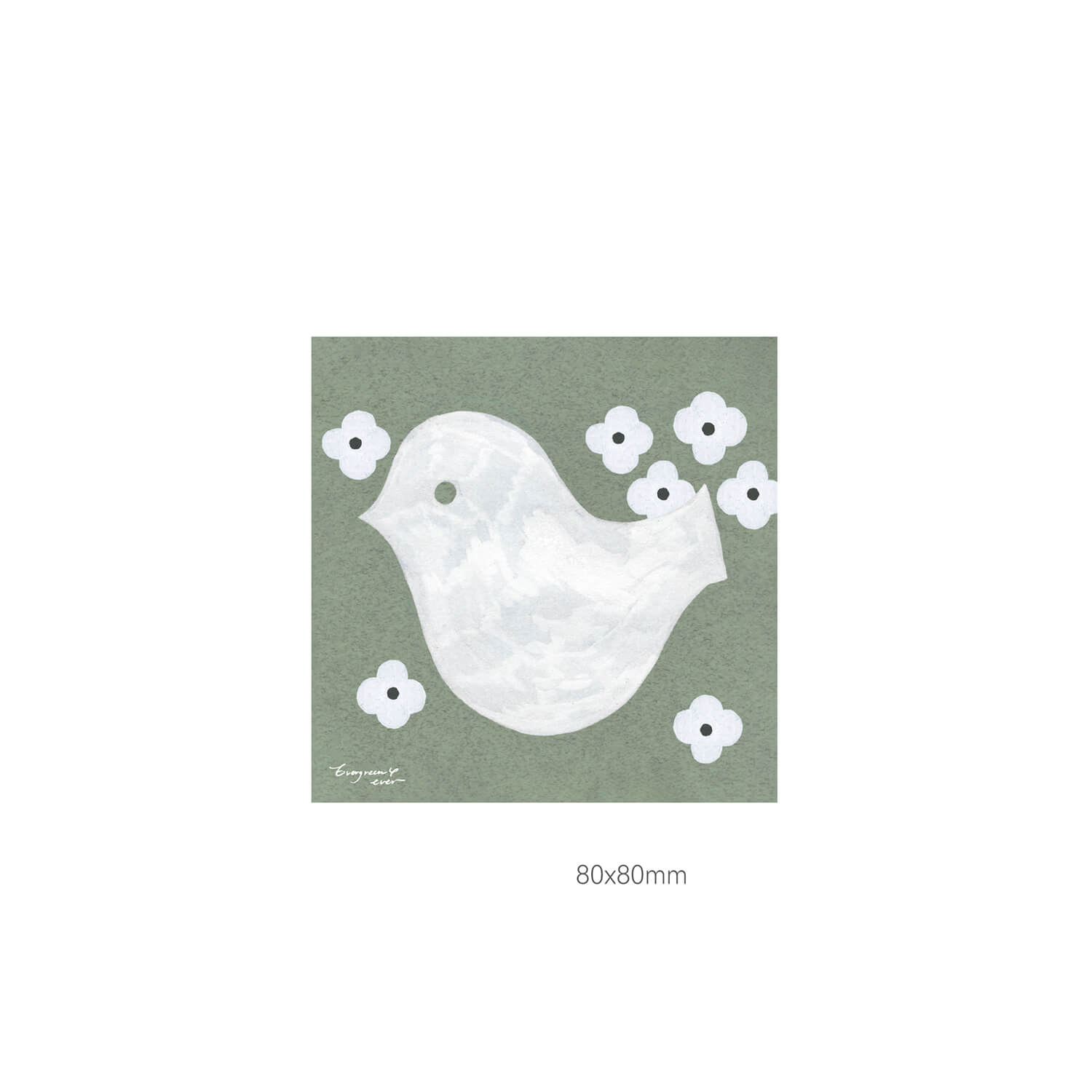 Unooooo Mini Memo Pad – Viburnum &amp; Bird