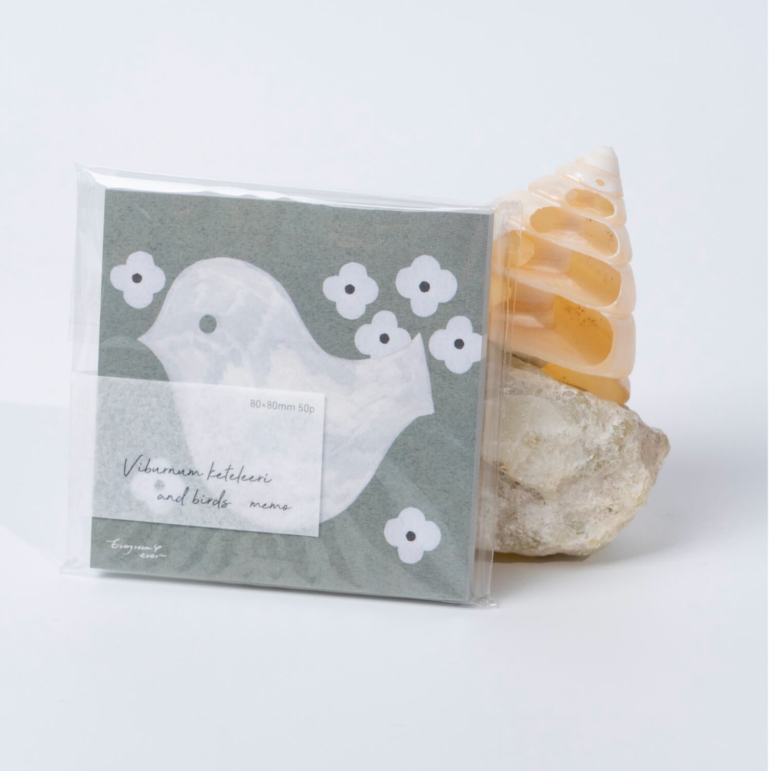 Unooooo Mini Memo Pad – Viburnum &amp; Bird