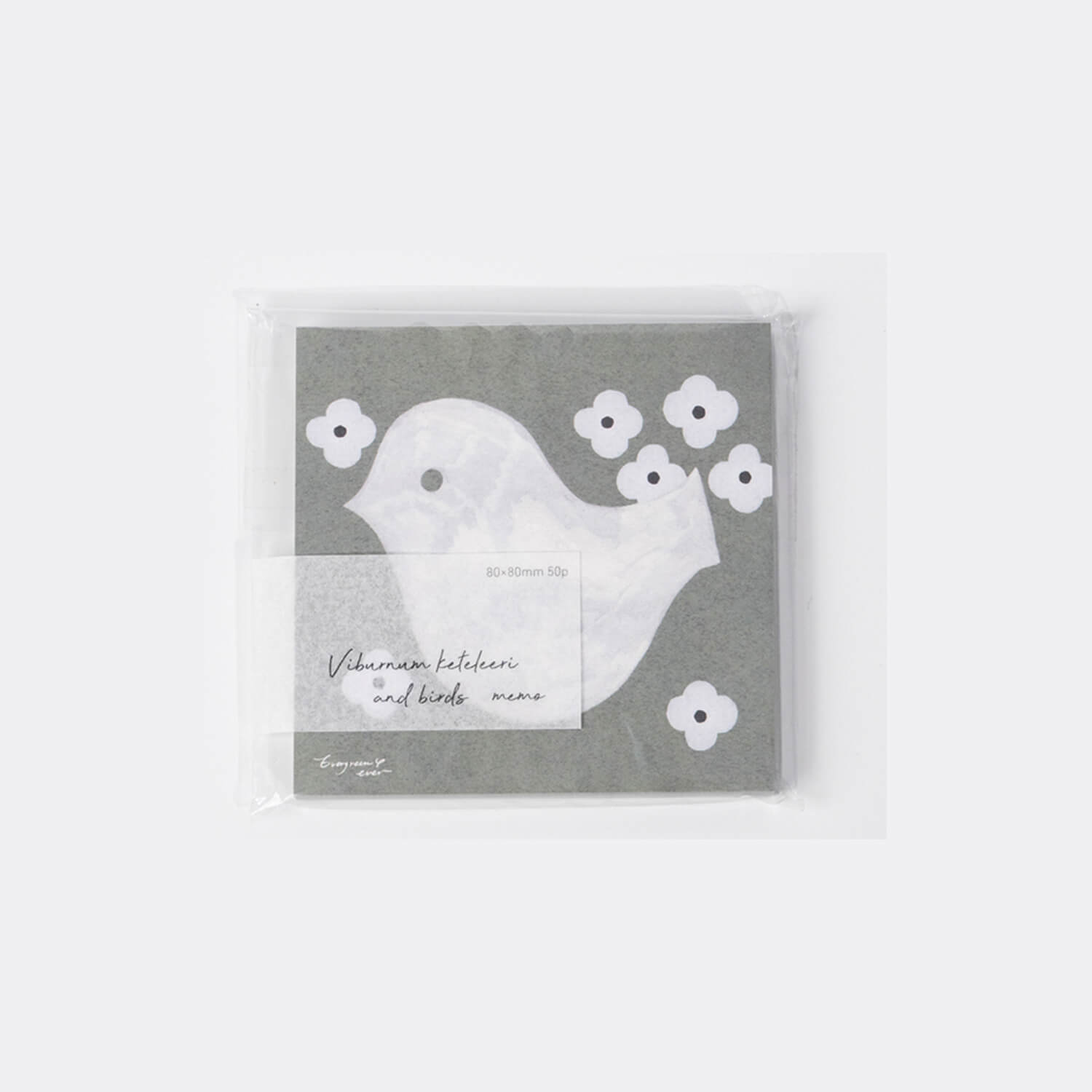 Unooooo Mini Memo Pad – Viburnum &amp; Bird