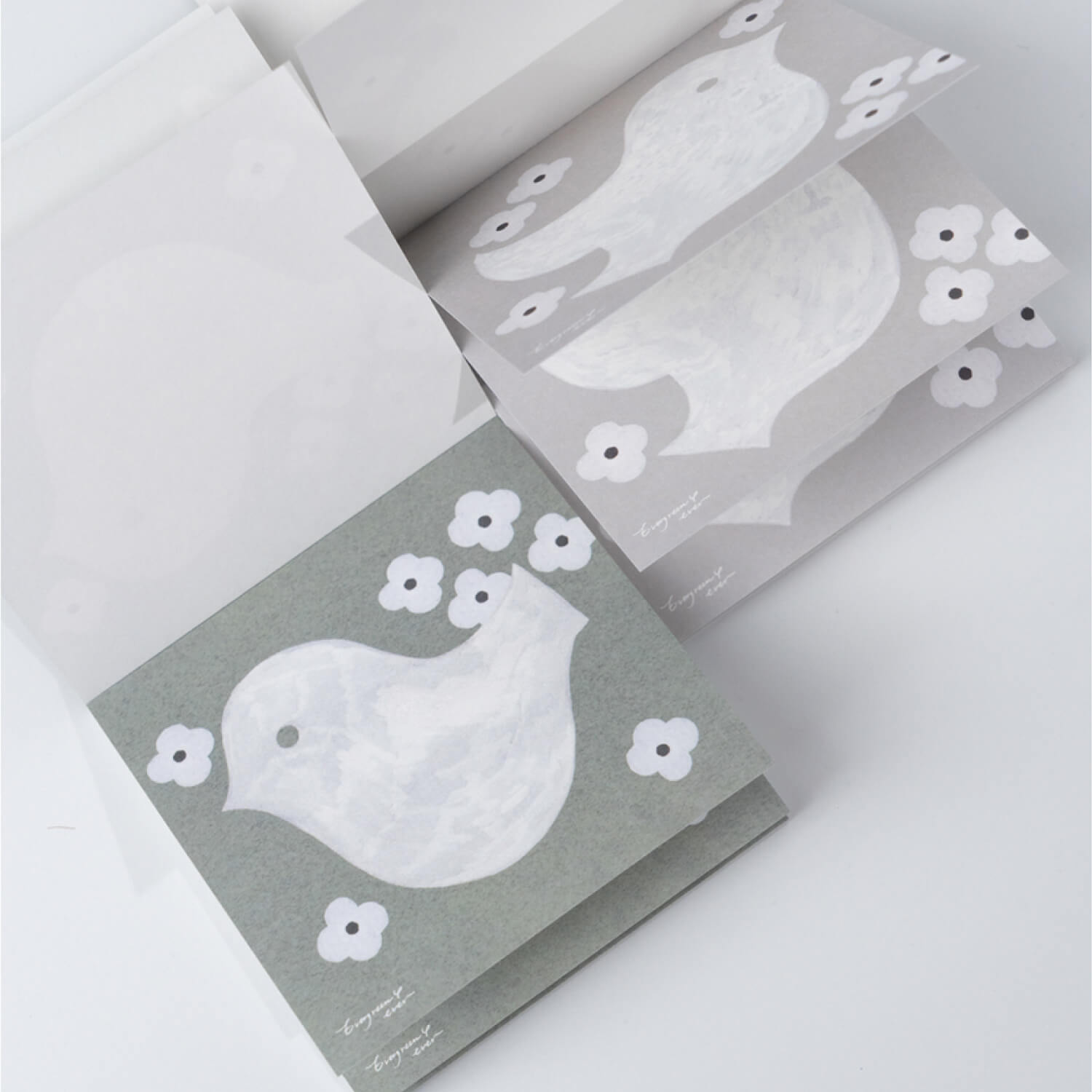 Unooooo Mini Memo Pad – Viburnum &amp; Bird