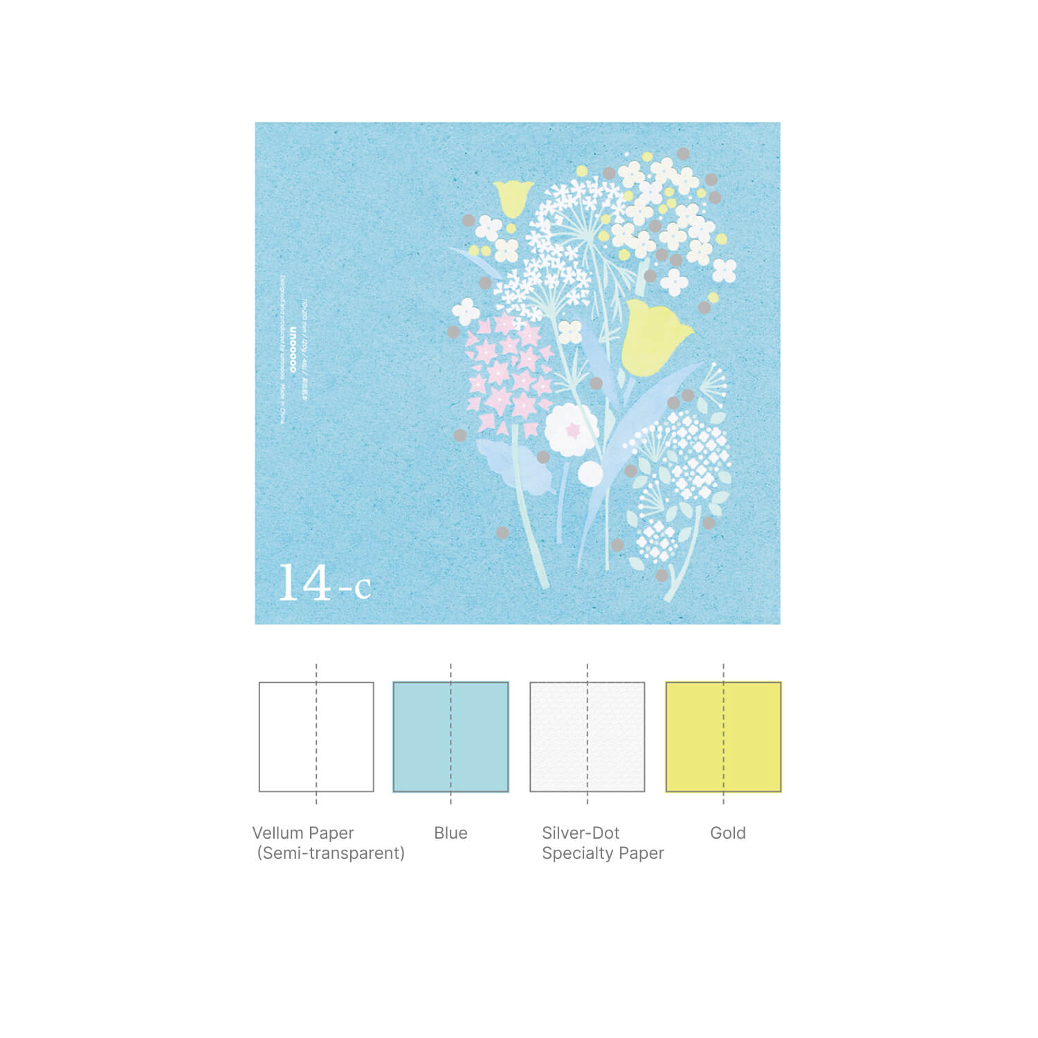 Unooooo Traveler's Notebook Insert– Umbel, Flower Harbor, Hoya