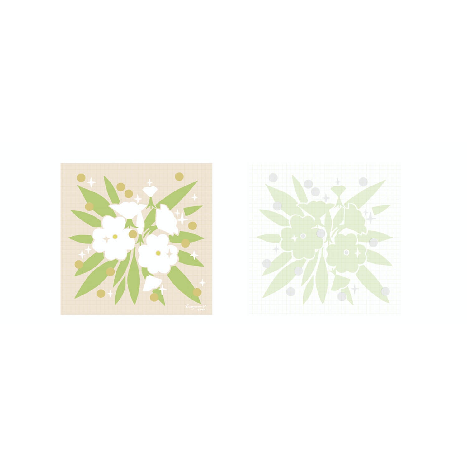 Unooooo x Nagi Memo Pad – California Evening Primrose