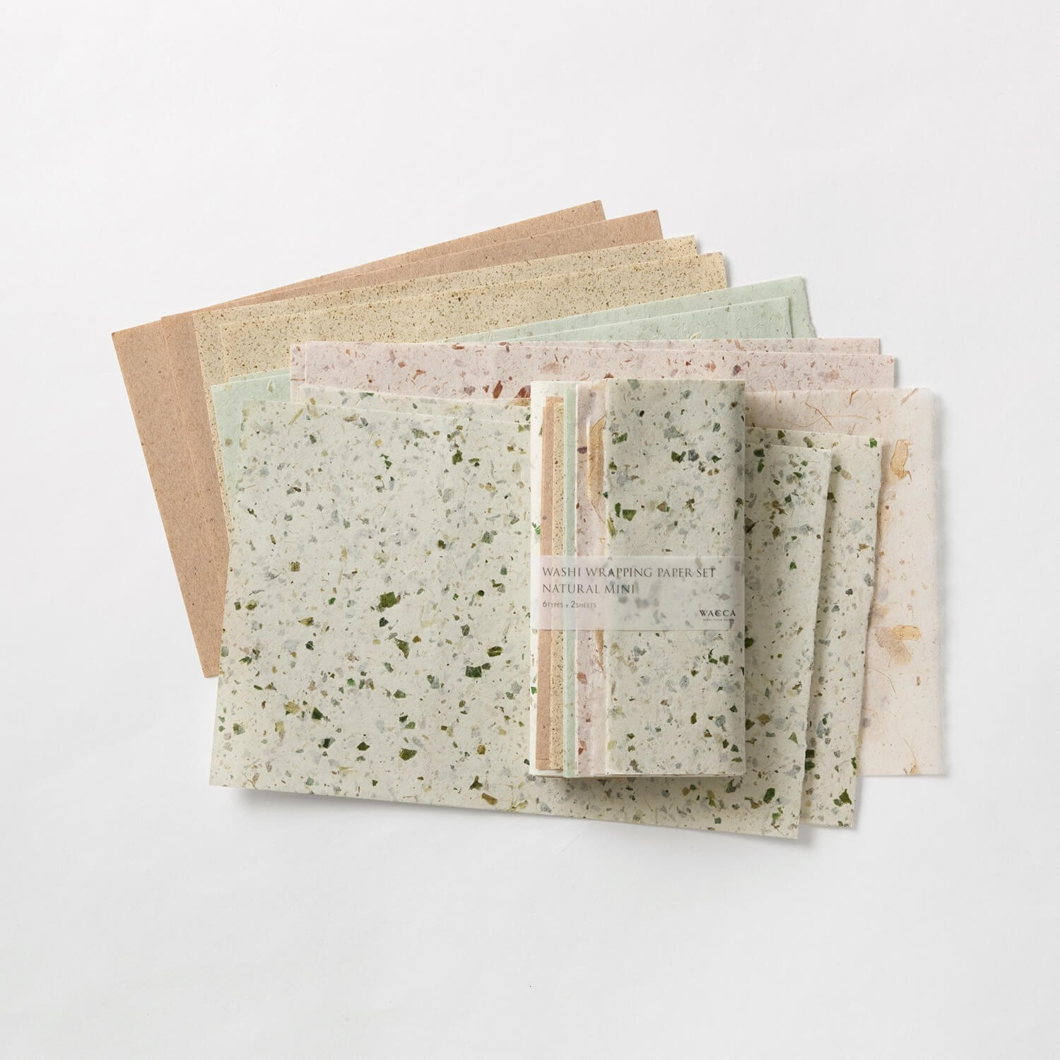 Wacca Washi Wrapping Paper Set – Natural Mini