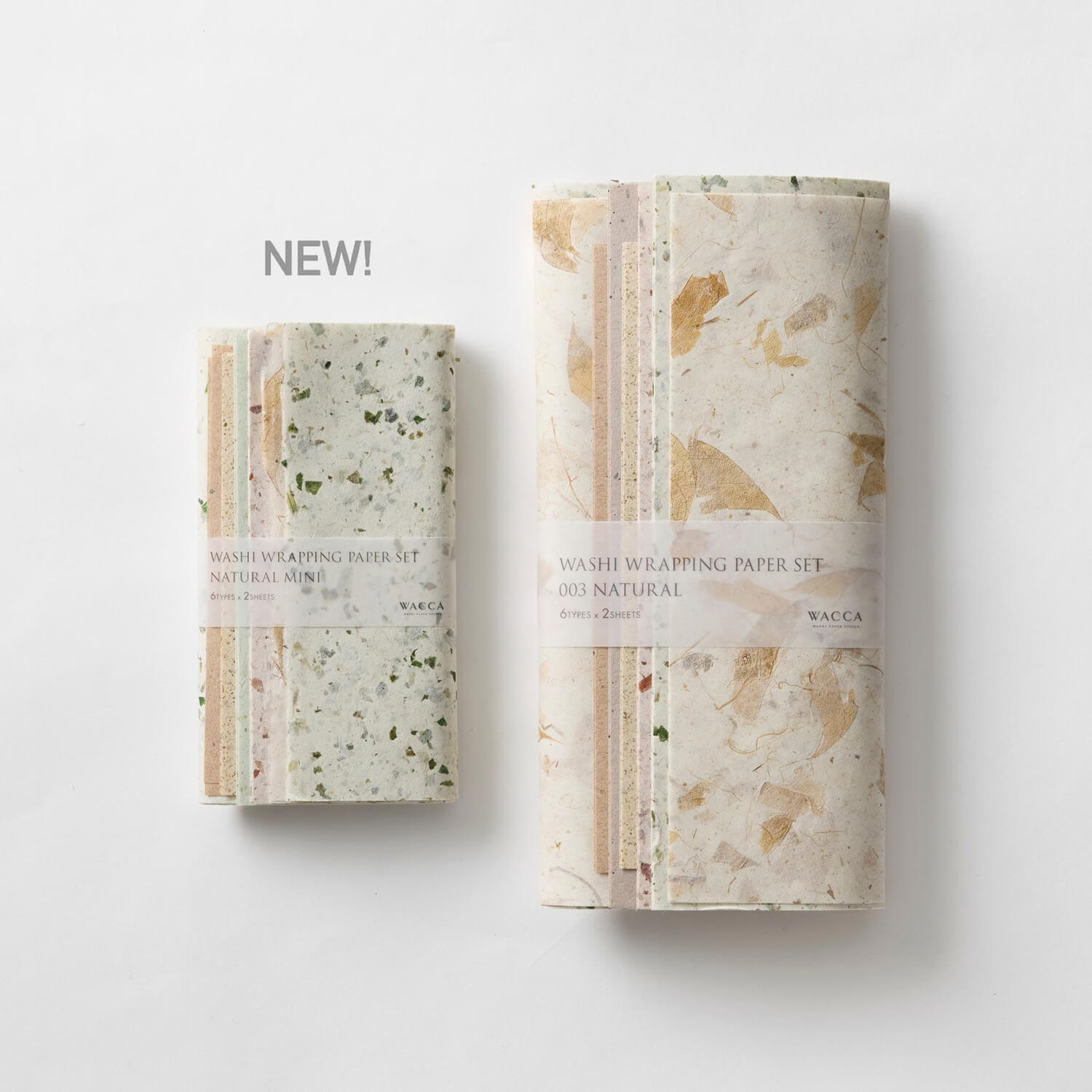 Wacca Washi Wrapping Paper Set – Natural Mini