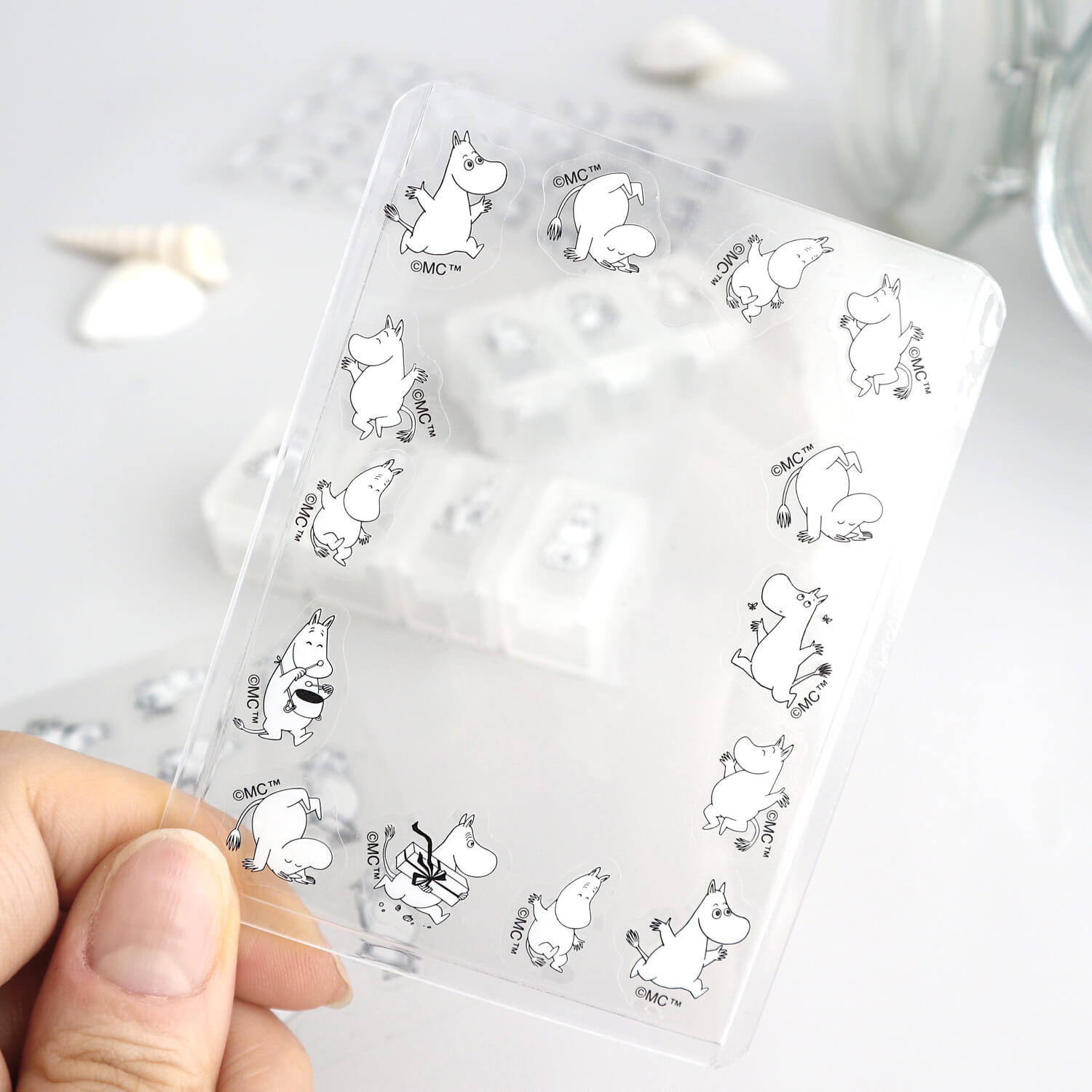 World Craft x Moomin Face Sheet Stickers – Happy