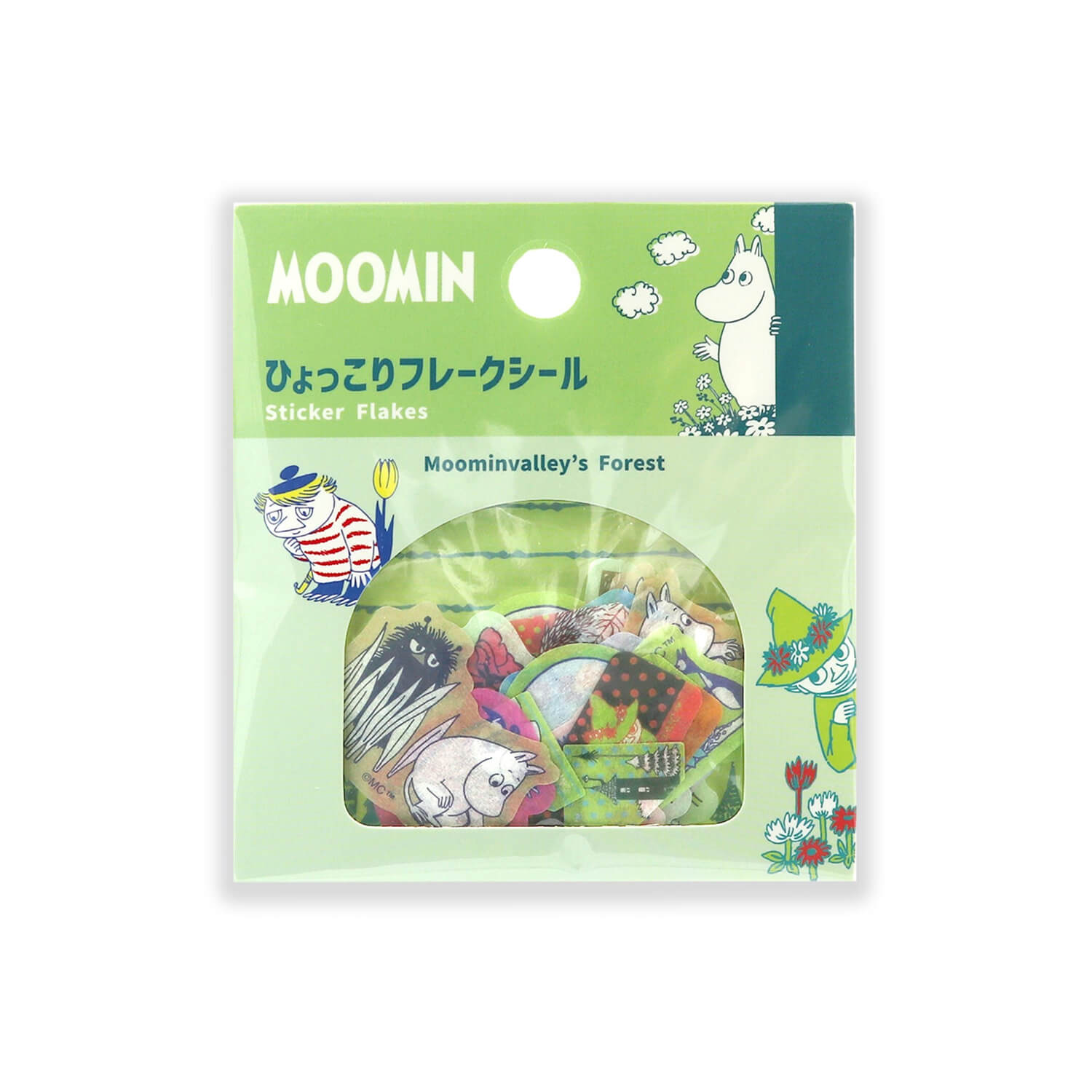 World Craft x Moomin Flake Stickers – Forest B