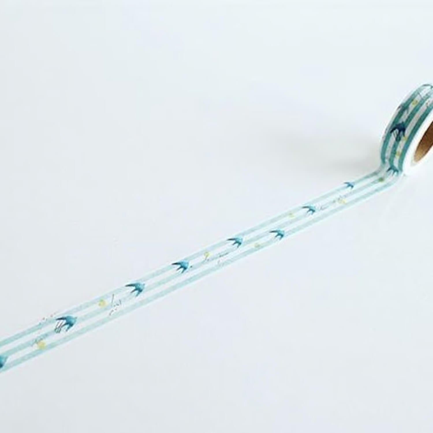 Yohaku Masking Tape – Blue Bird (Y-052)