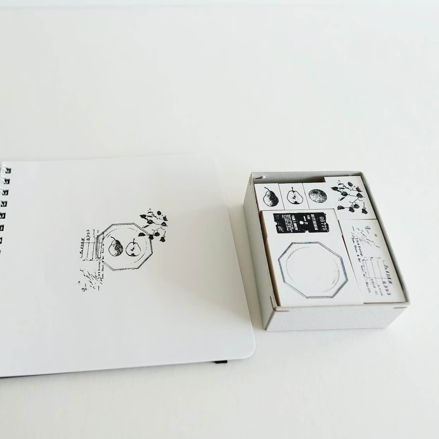 Yohaku Rubber Stamp – Autumn Forest (S-083)