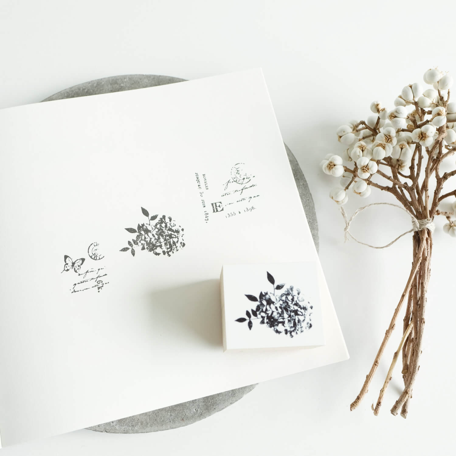Yohaku Rubber Stamp – Bouquet (S-139)