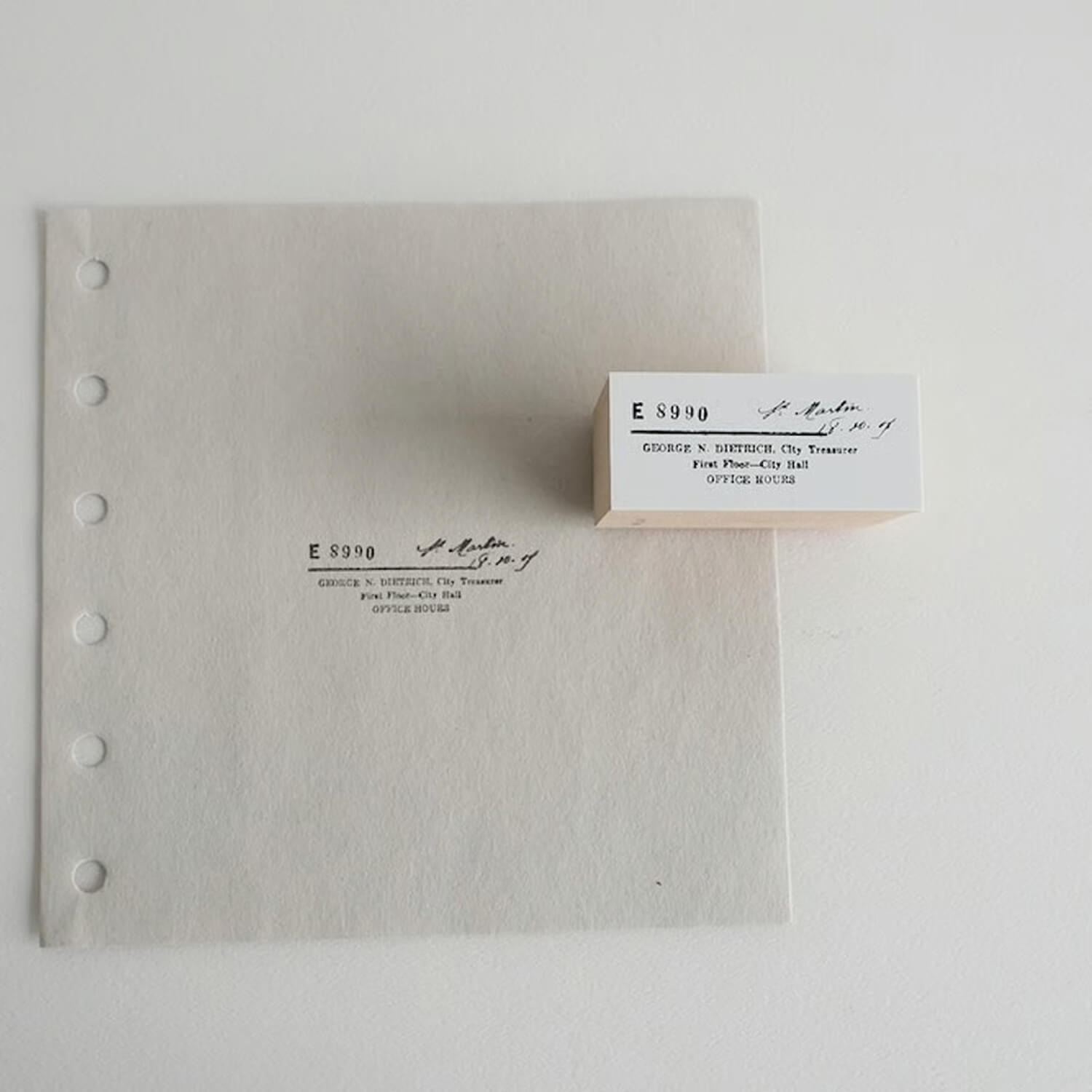 Yohaku Rubber Stamp – Letter (S-102)