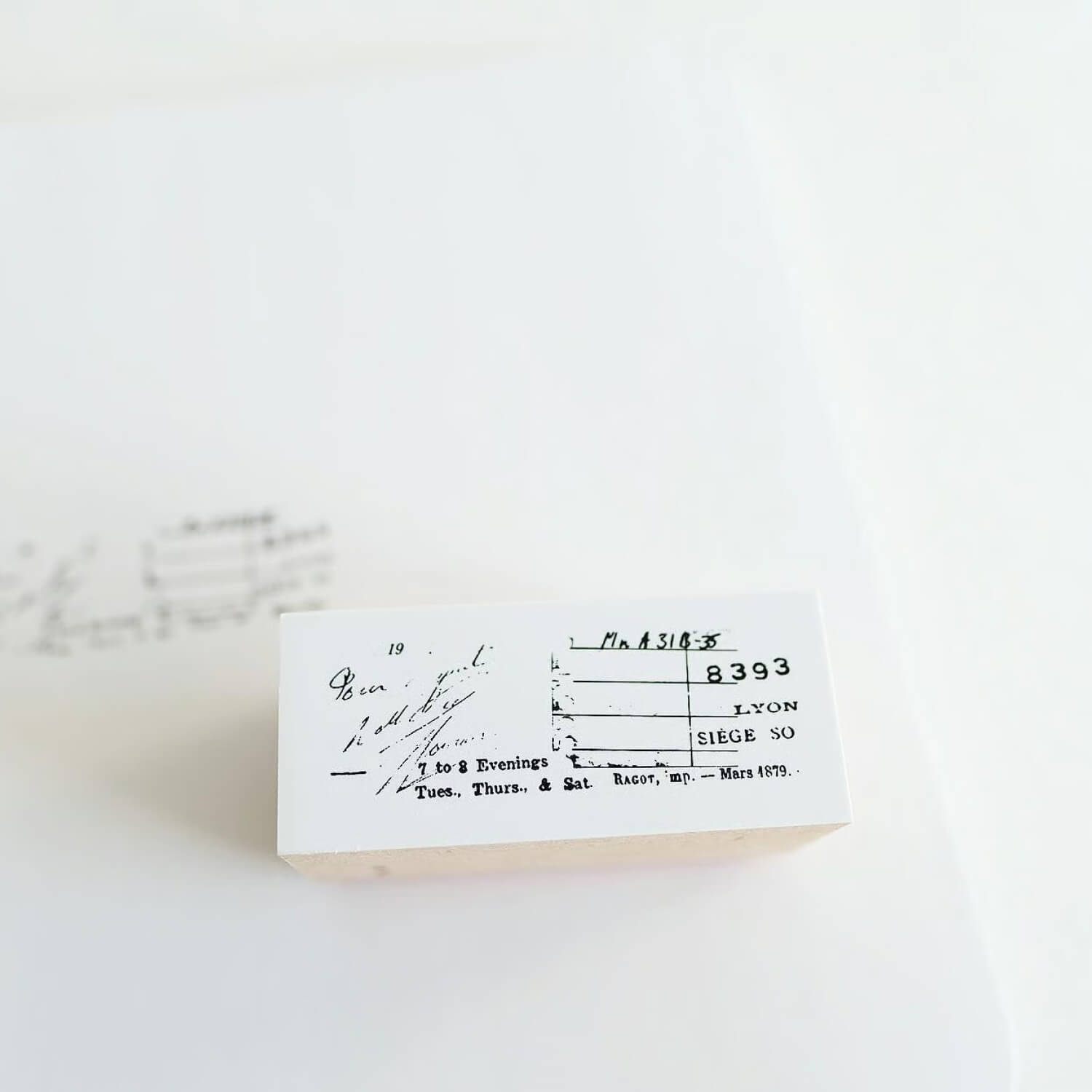 Yohaku Rubber Stamp – Recipe (S-081)