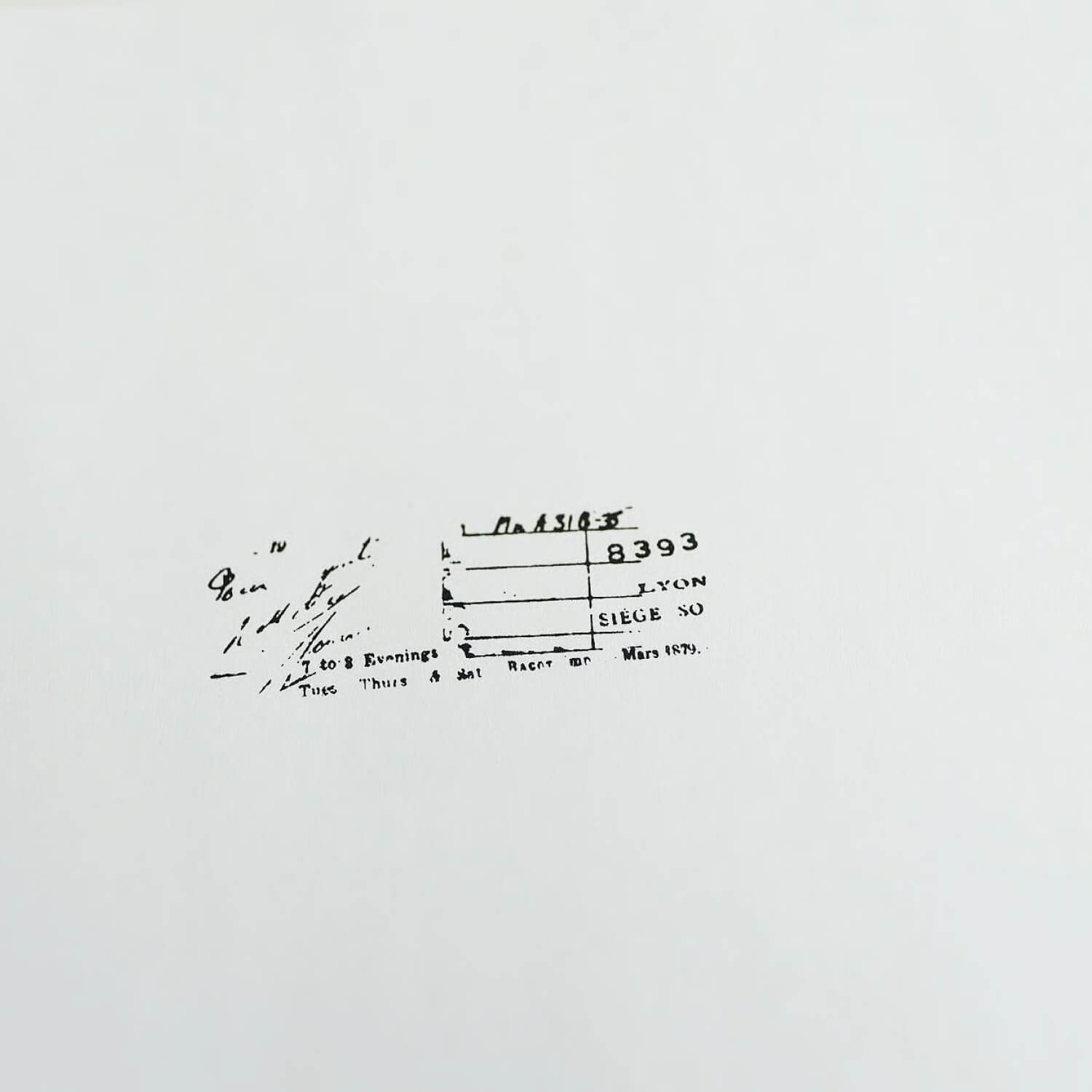 Yohaku Rubber Stamp – Recipe (S-081)
