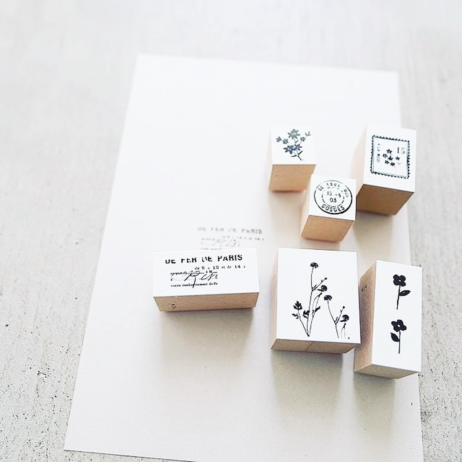 Yohaku Rubber Stamp – Summer Garden (S-041)