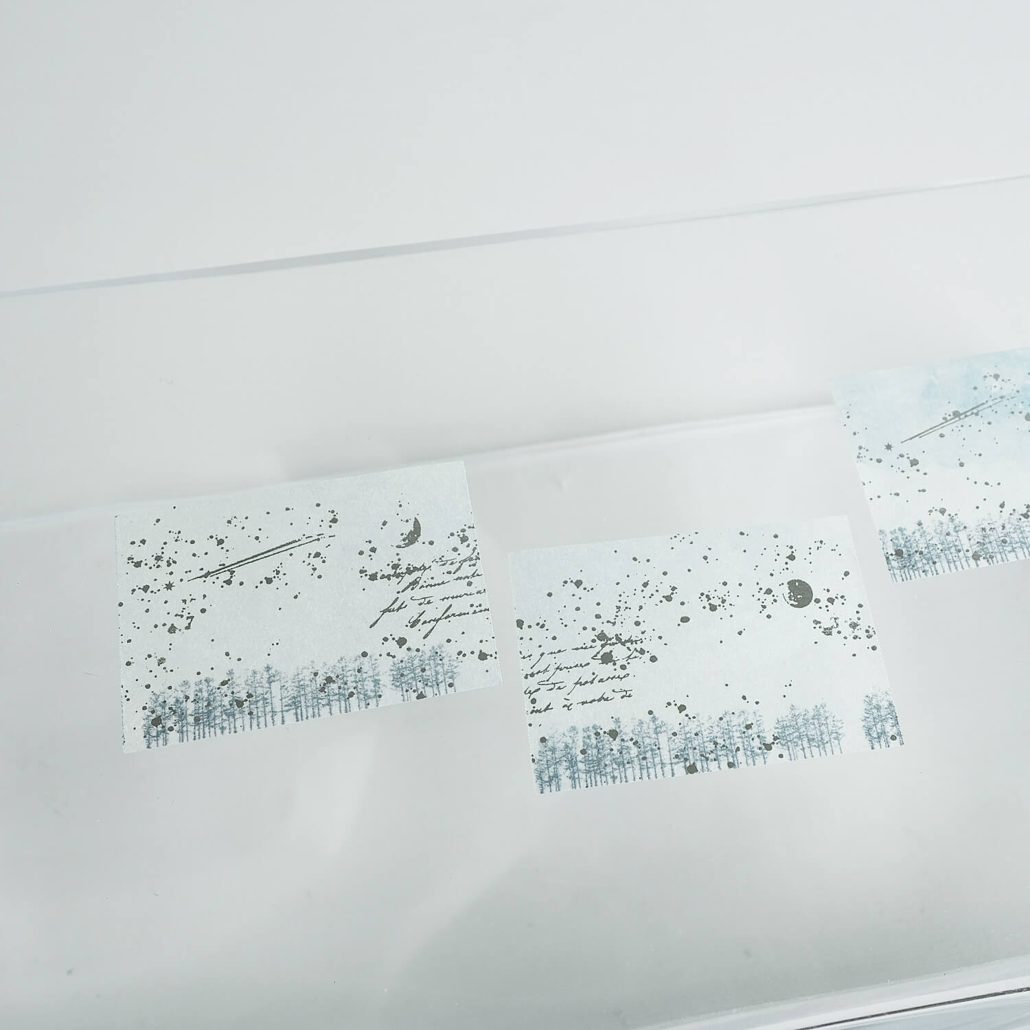 Yohaku Silver Foil Tracing Roll Sticky Notes – Star Journey (RF-002)