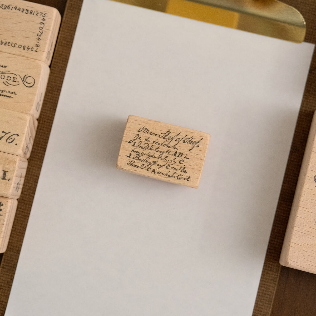 Yoko Kadokawa Rubber Stamp - Hand-Lettering 11 - Small Lettering