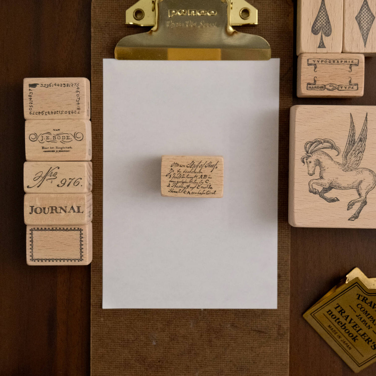 Yoko Kadokawa Rubber Stamp - Hand-Lettering 11 - Small Lettering