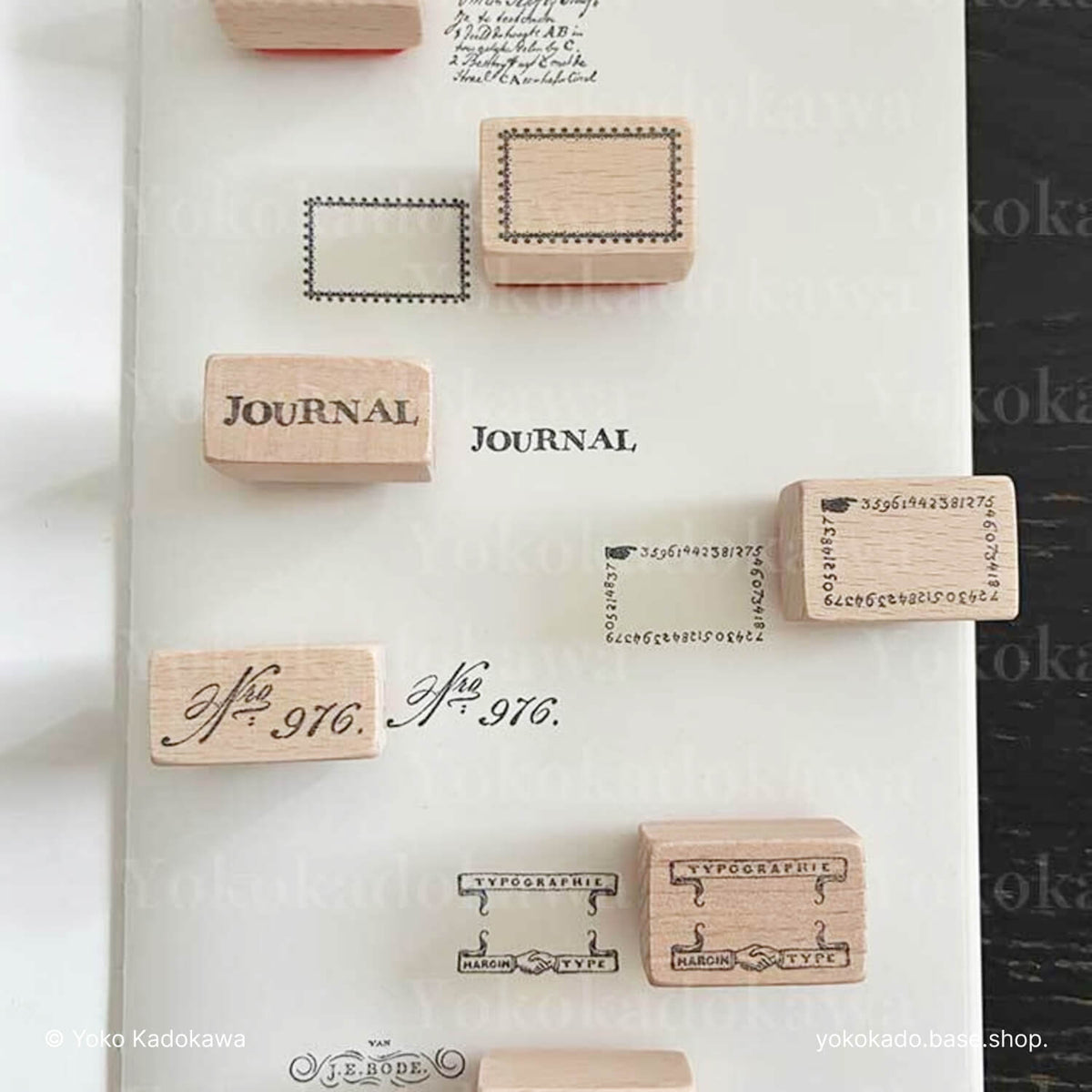 Yoko Kadokawa Rubber Stamp - Hand-Lettering 13 - No.976