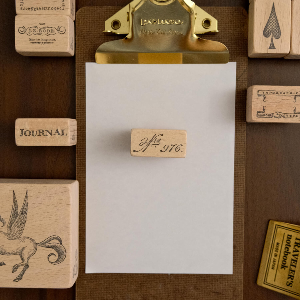 Yoko Kadokawa Rubber Stamp - Hand-Lettering 13 - No.976
