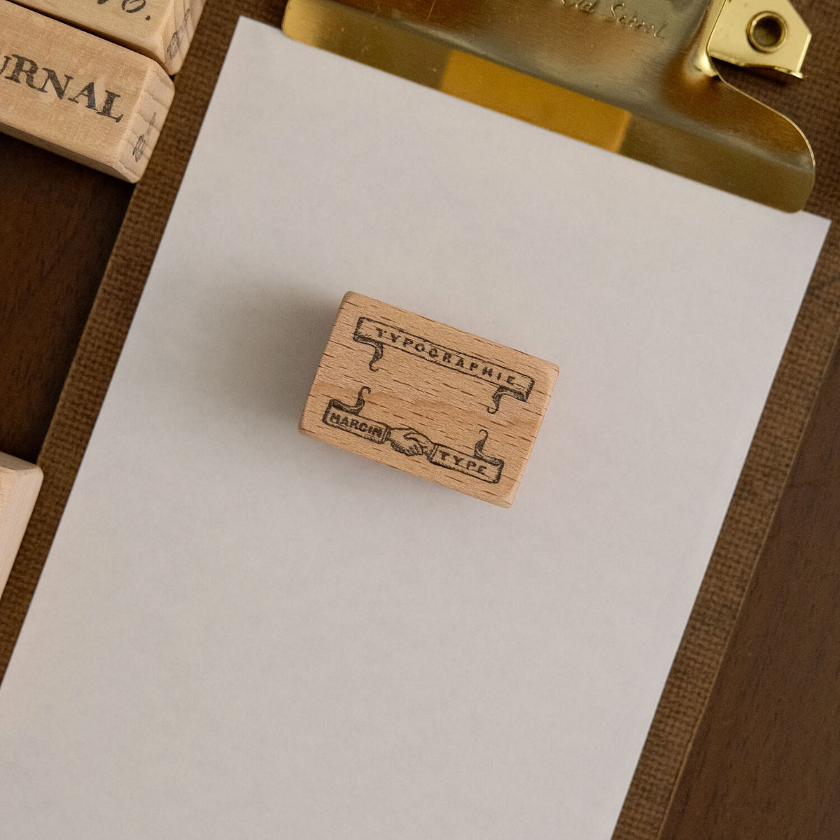 Yoko Kadokawa Rubber Stamp - Handshake Mini Frame